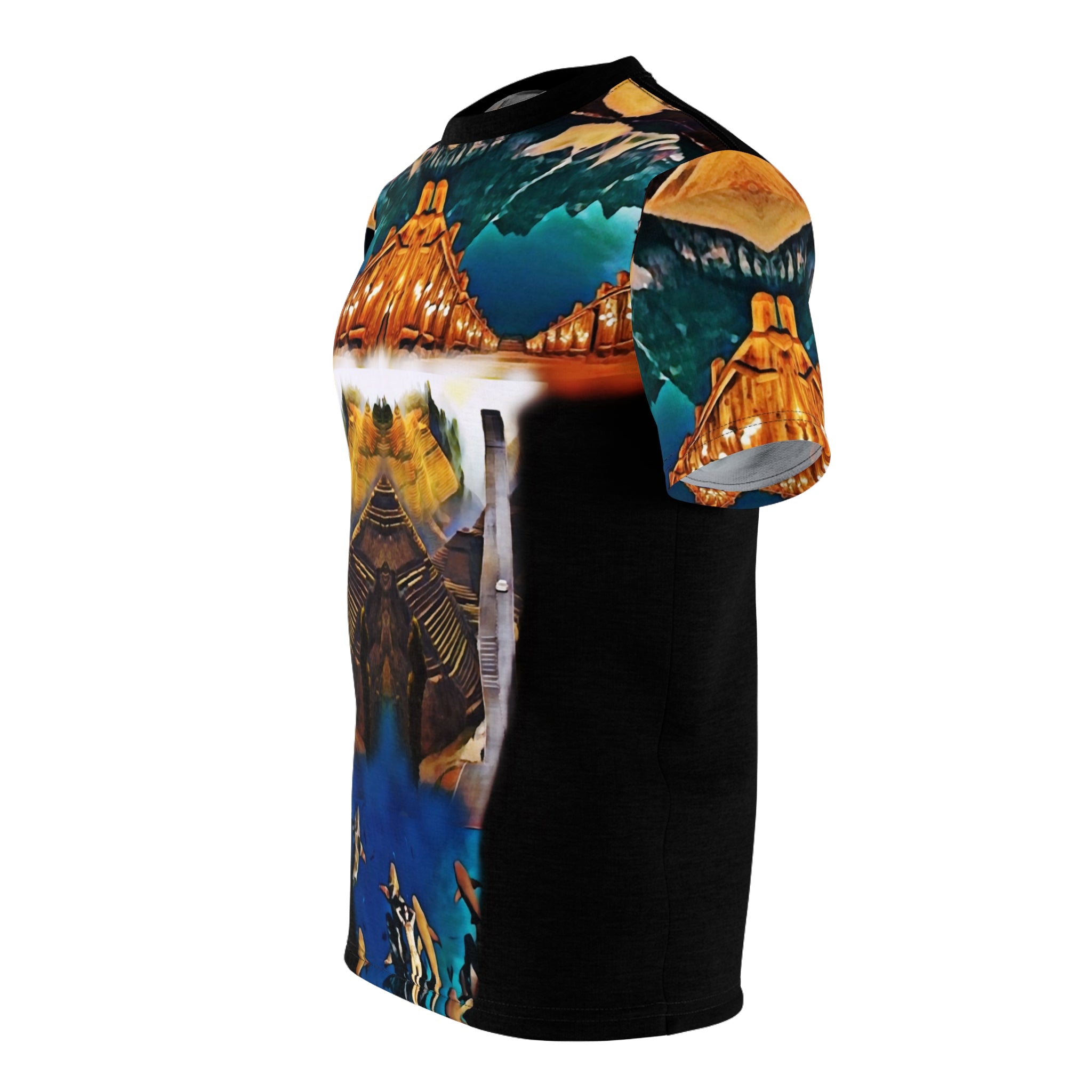 Diving,men,Unisex Cut & Sew Tee (AOP)