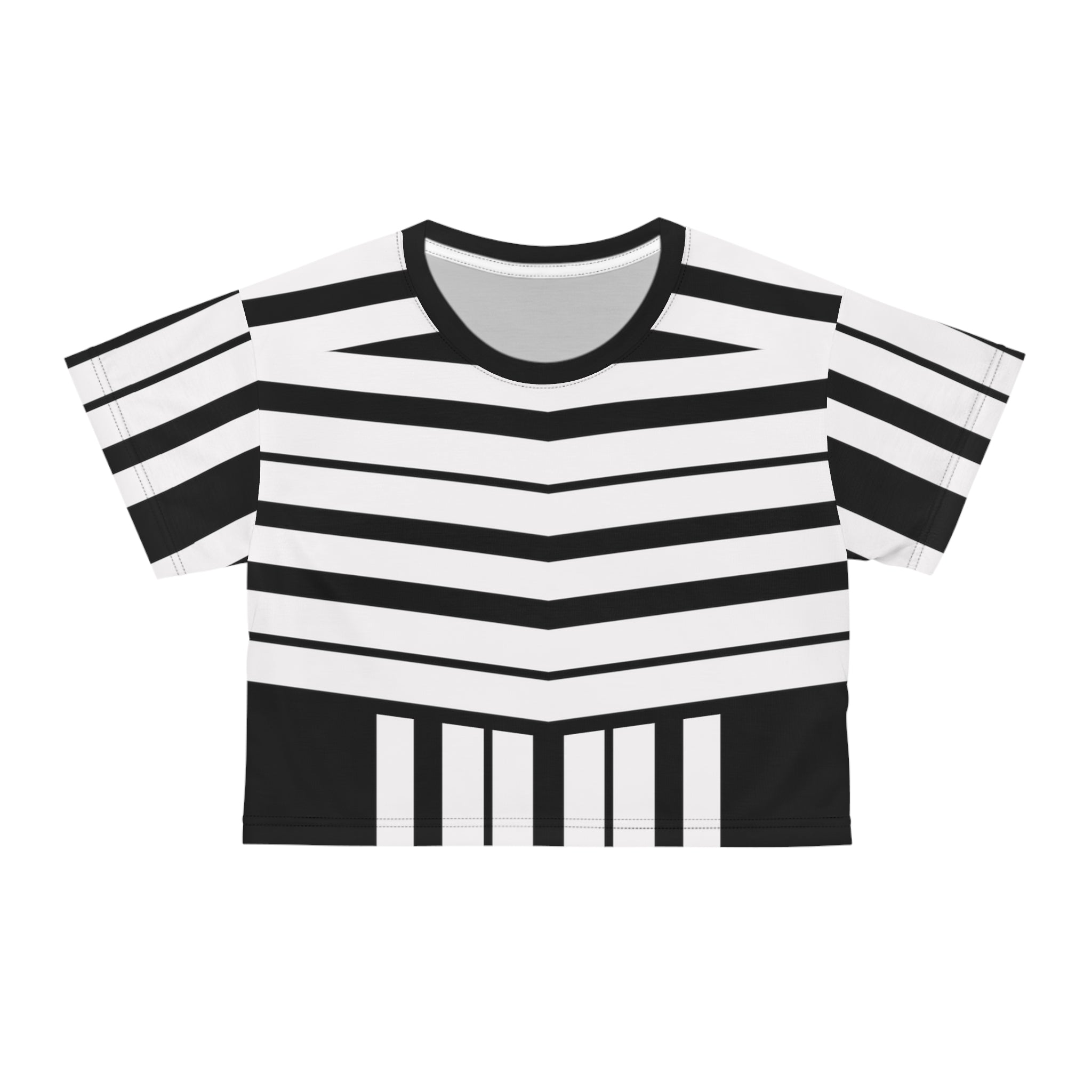 Crop Tee White Luxury - Trendy Minimalistic Style Shirt