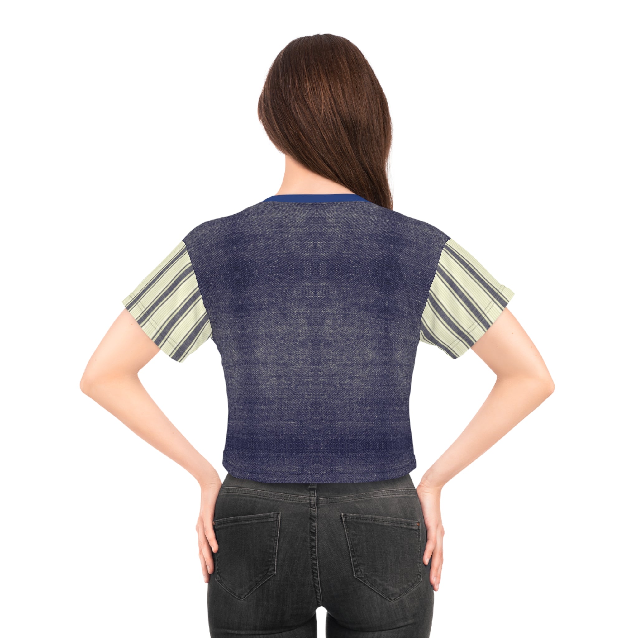 Blue Jeans Crop Tee