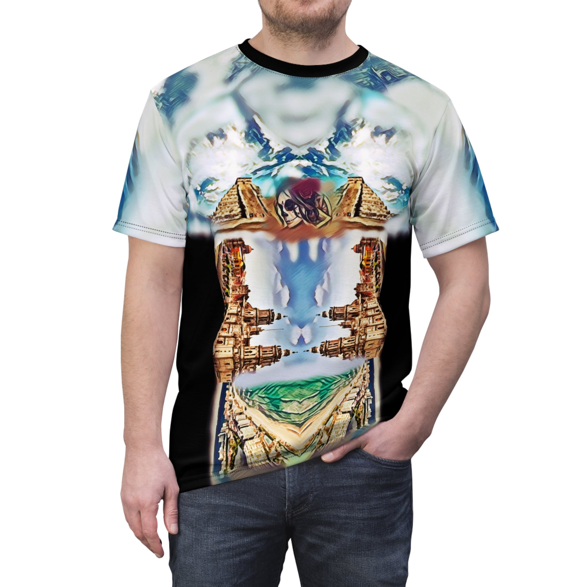 Mexico for men.Unisex Cut & Sew Tee (AOP)