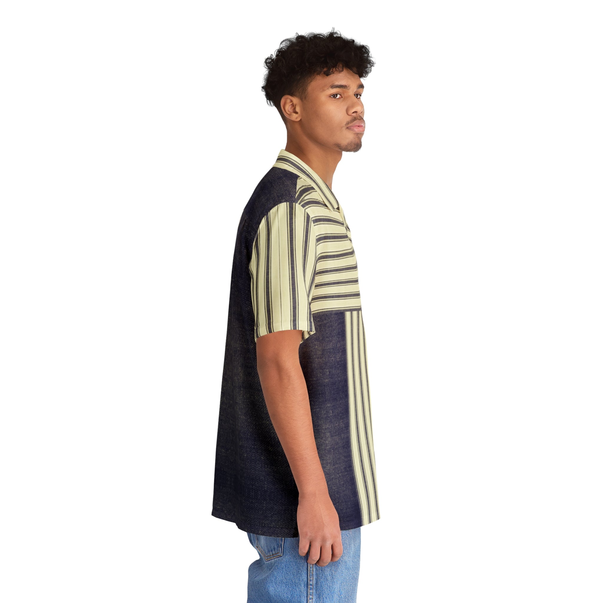 Hawaiian Shirt Blue Jeans Men&
