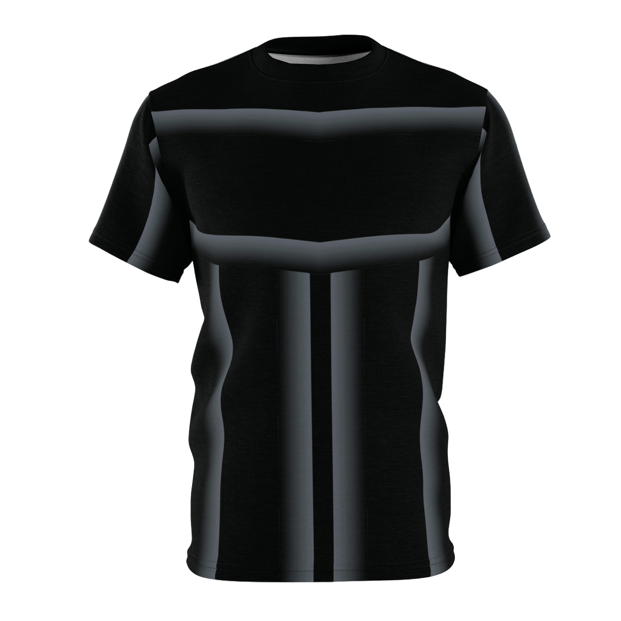 Gray 3D,Unisex Cut & Sew Tee (AOP)