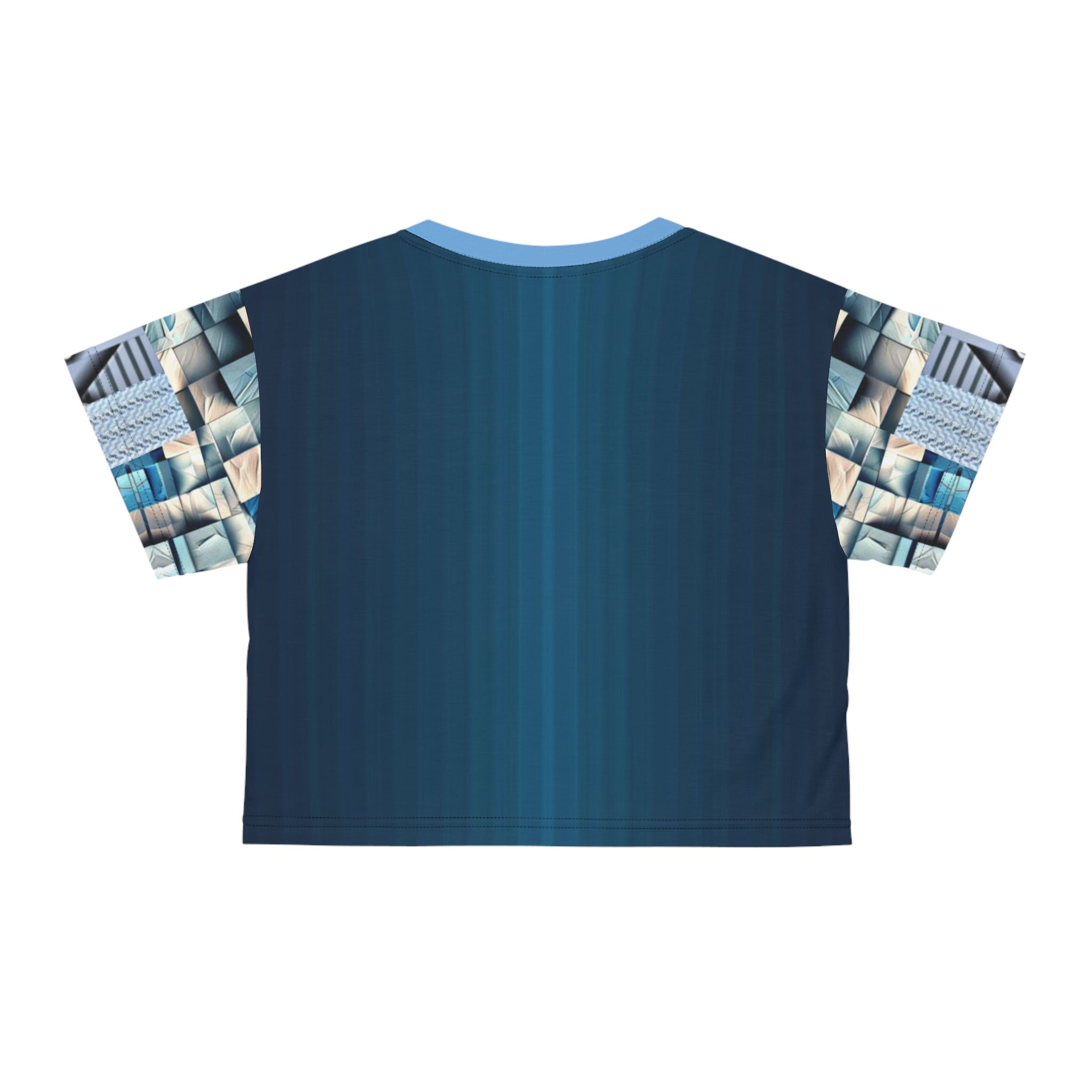 Blue stone,Artistic Crop Tee, Trendy Fashion Top, Unique Summer Shirt, Stylish Graphic Tee, Perfect Gift for Her