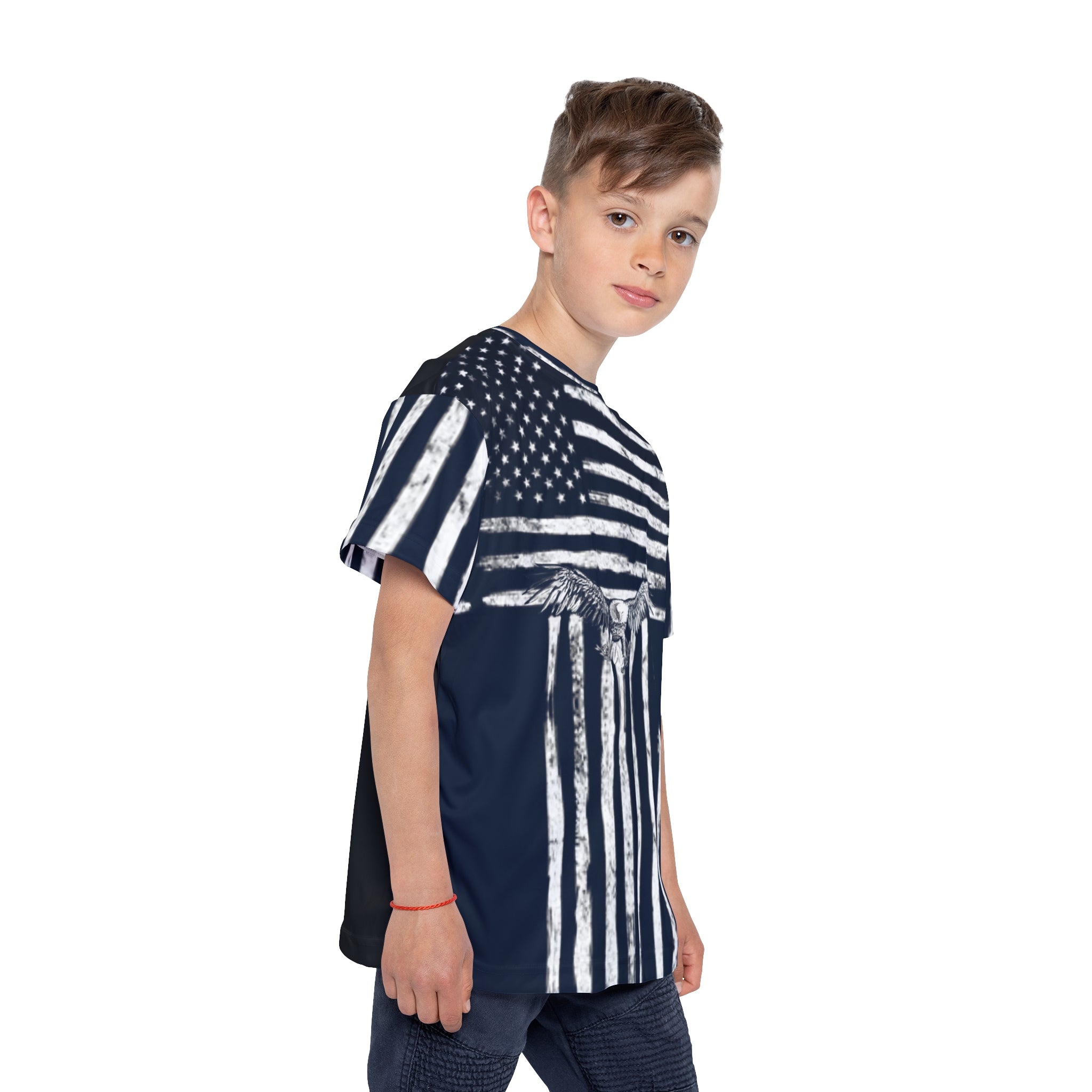 Kids Jersey USA Flag Sports Jersey