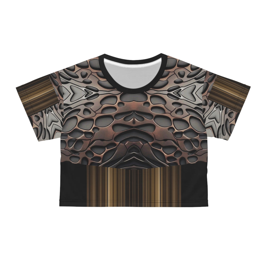 French polish,Chic Abstract Crop Tee, Artful Casual Top, Trendy Summer Tee, Unique Statement Shirt, Monochrome Modern Style, Gift for Fashion Lovers