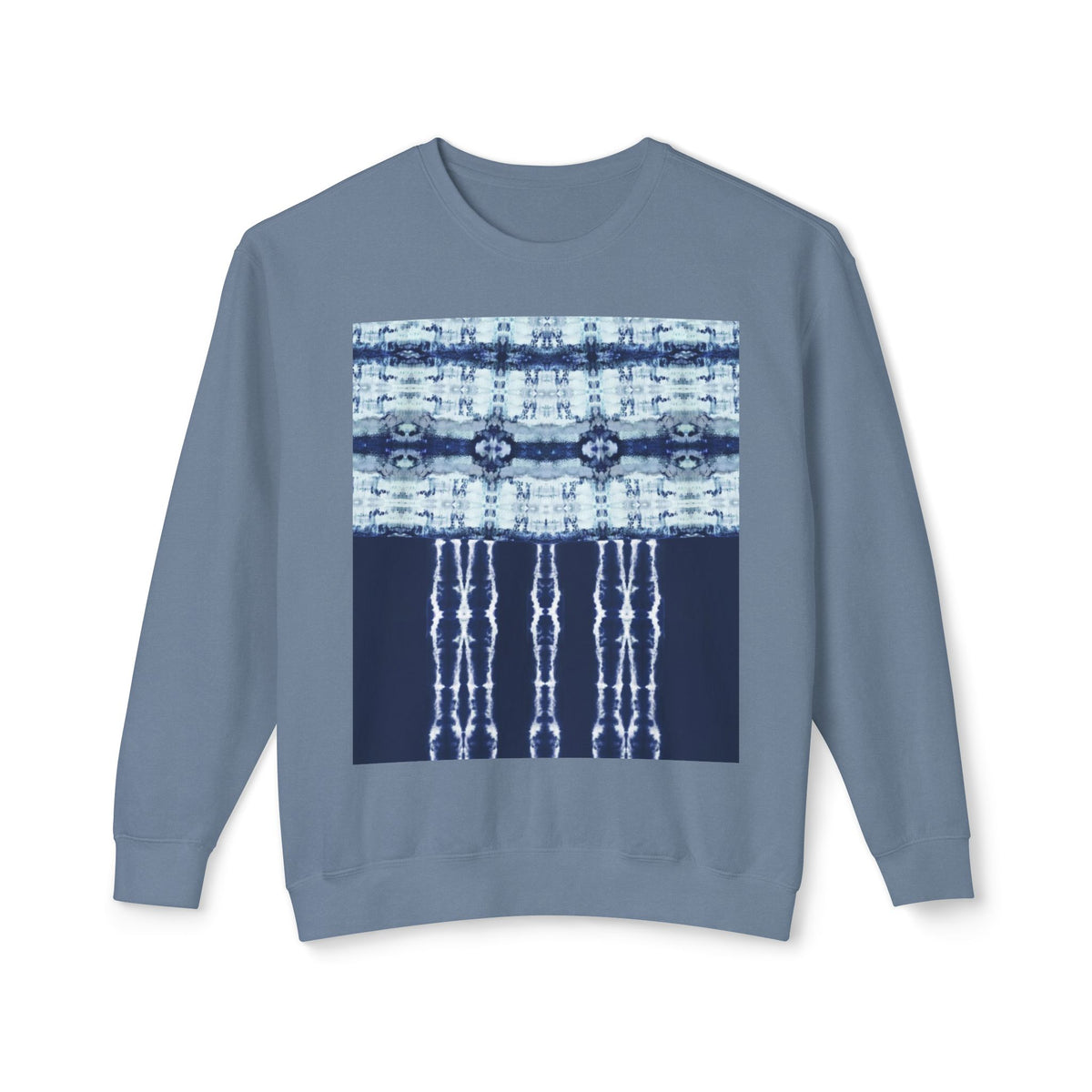 Blue waveUnisex Lightweight Crewneck Sweatshirt