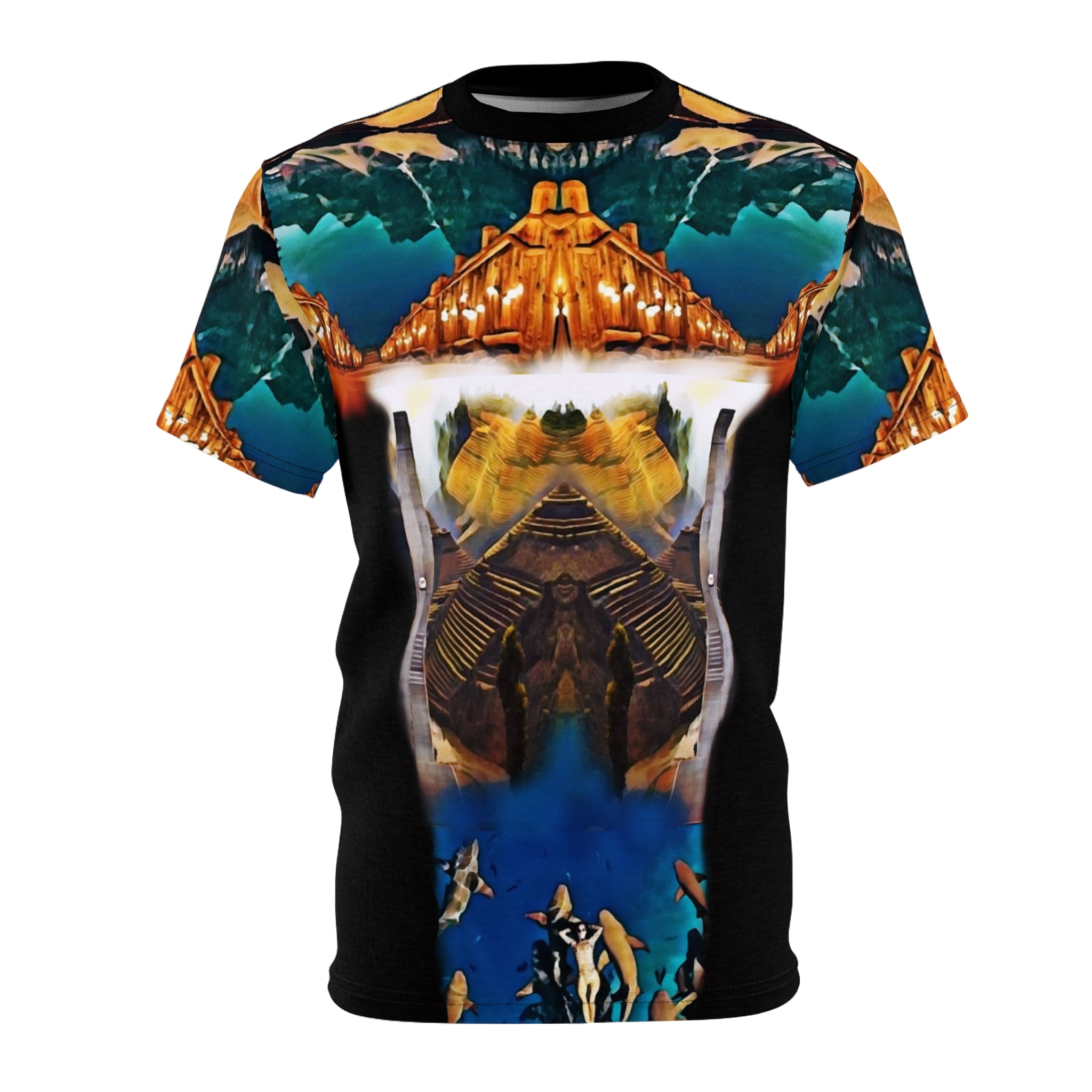 Diving,men,Unisex Cut & Sew Tee (AOP)