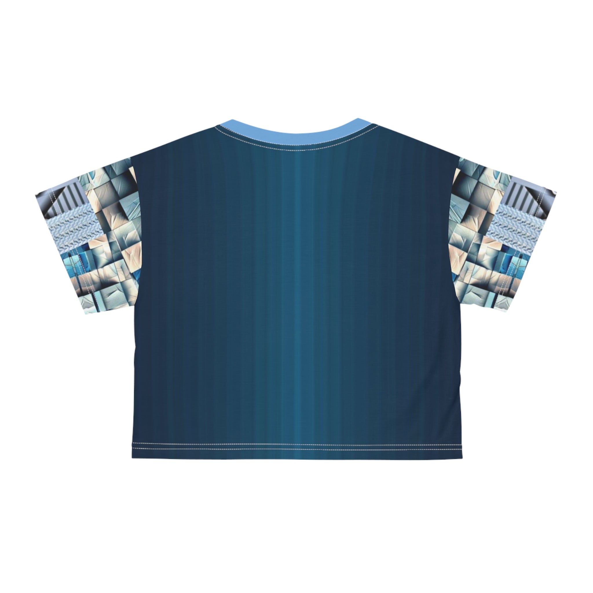Blue stone,Artistic Crop Tee, Trendy Fashion Top, Unique Summer Shirt, Stylish Graphic Tee, Perfect Gift for Her