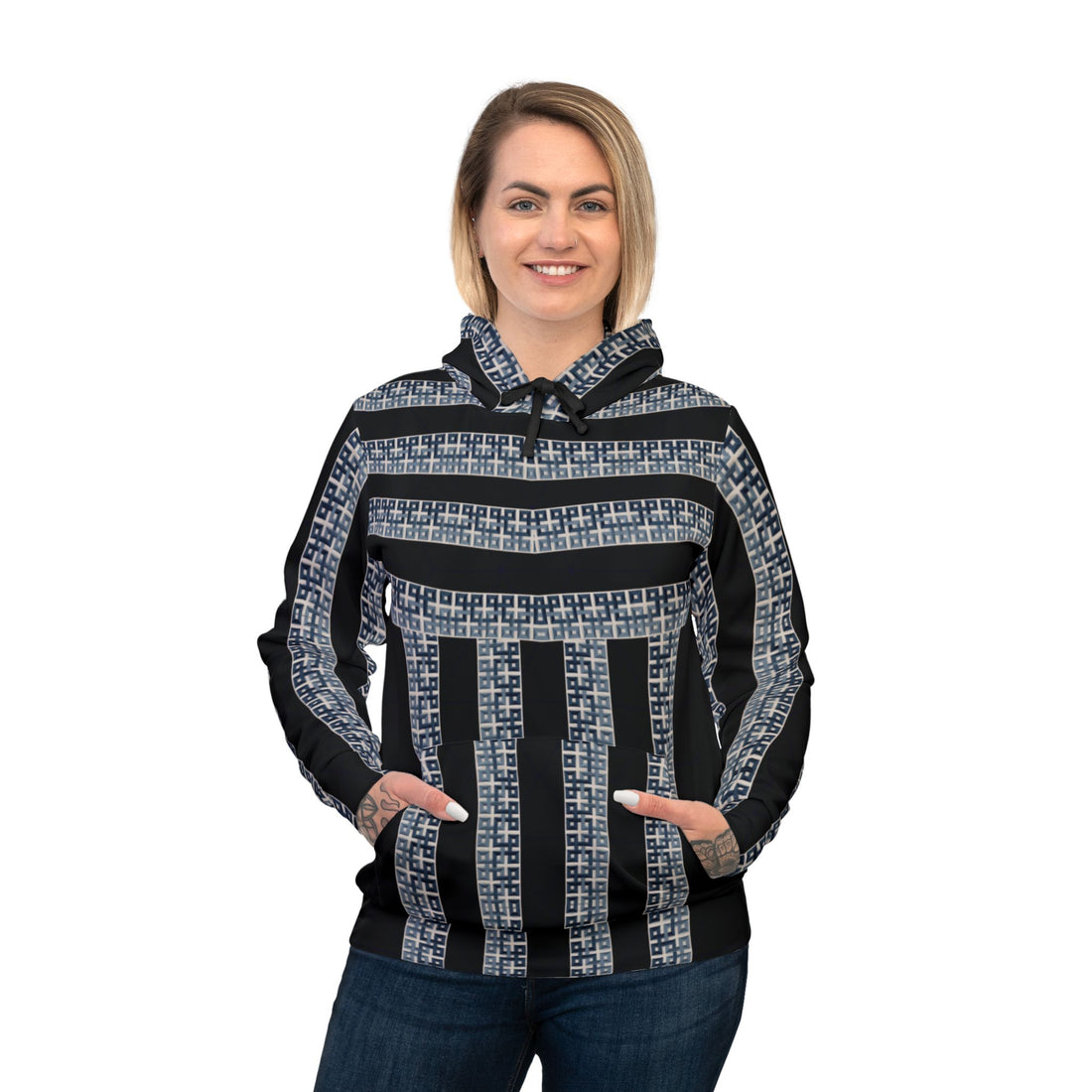 Blue Cube Athletic Hoodie