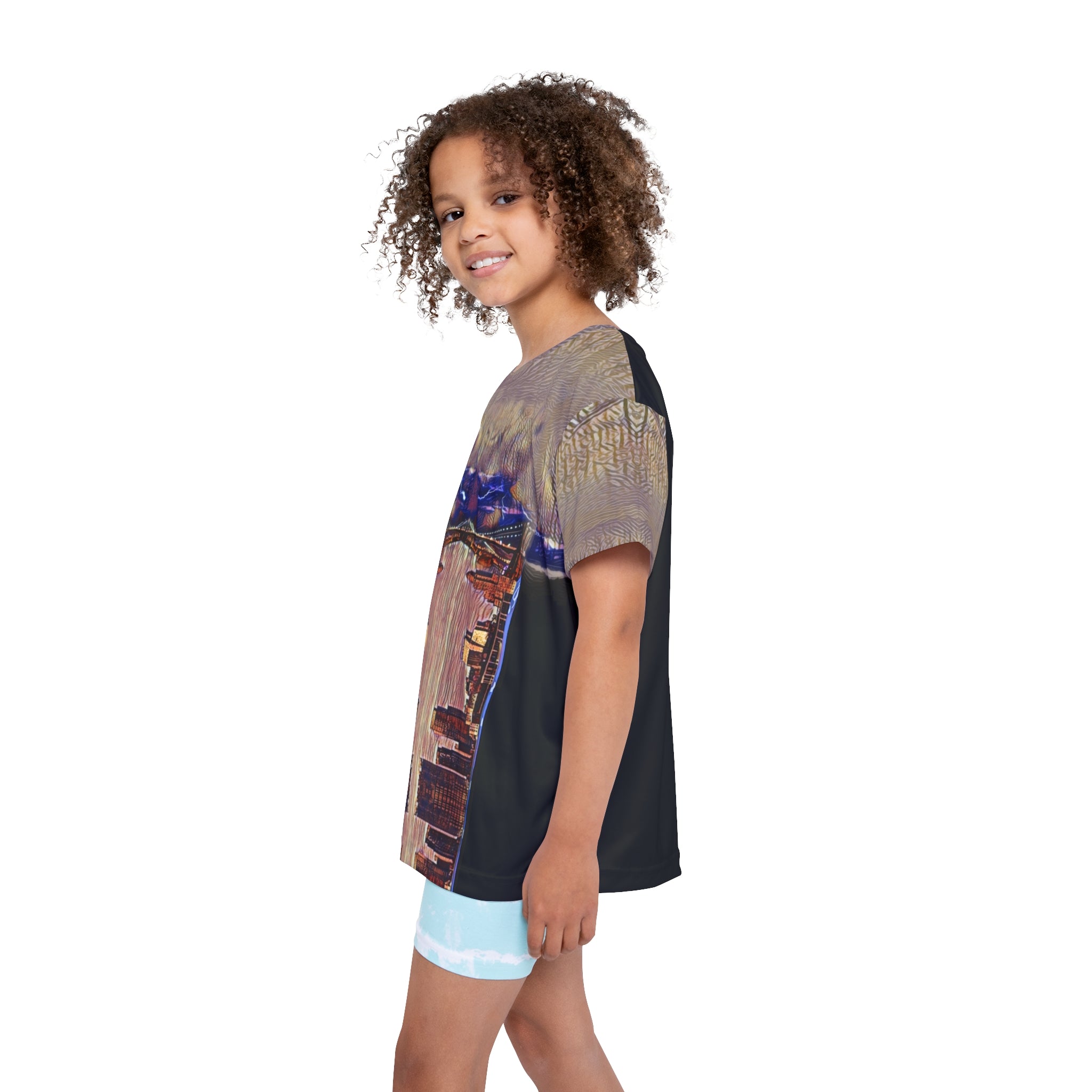 NY Brooklyn,Kids Sports Jersey (AOP)