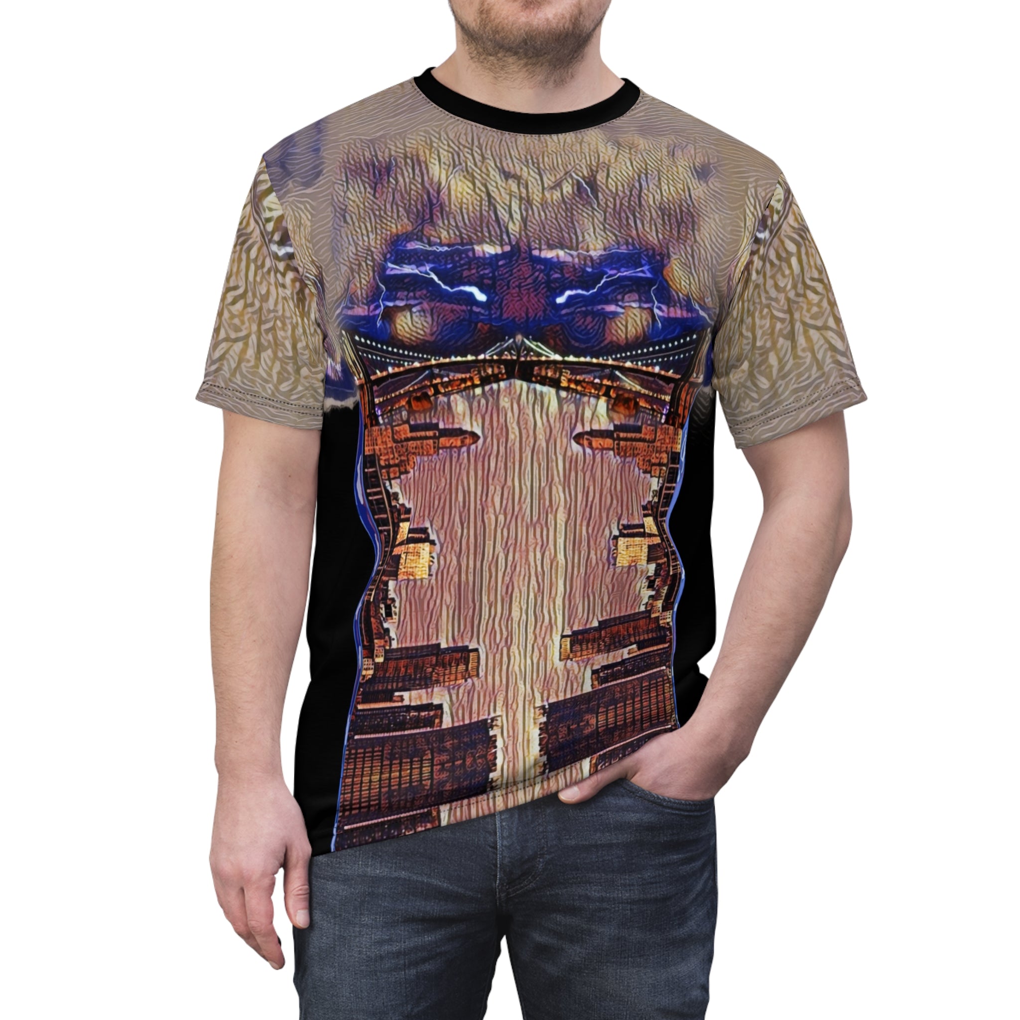 NY Brooklyn,for men,Unisex Cut & Sew Tee (AOP)