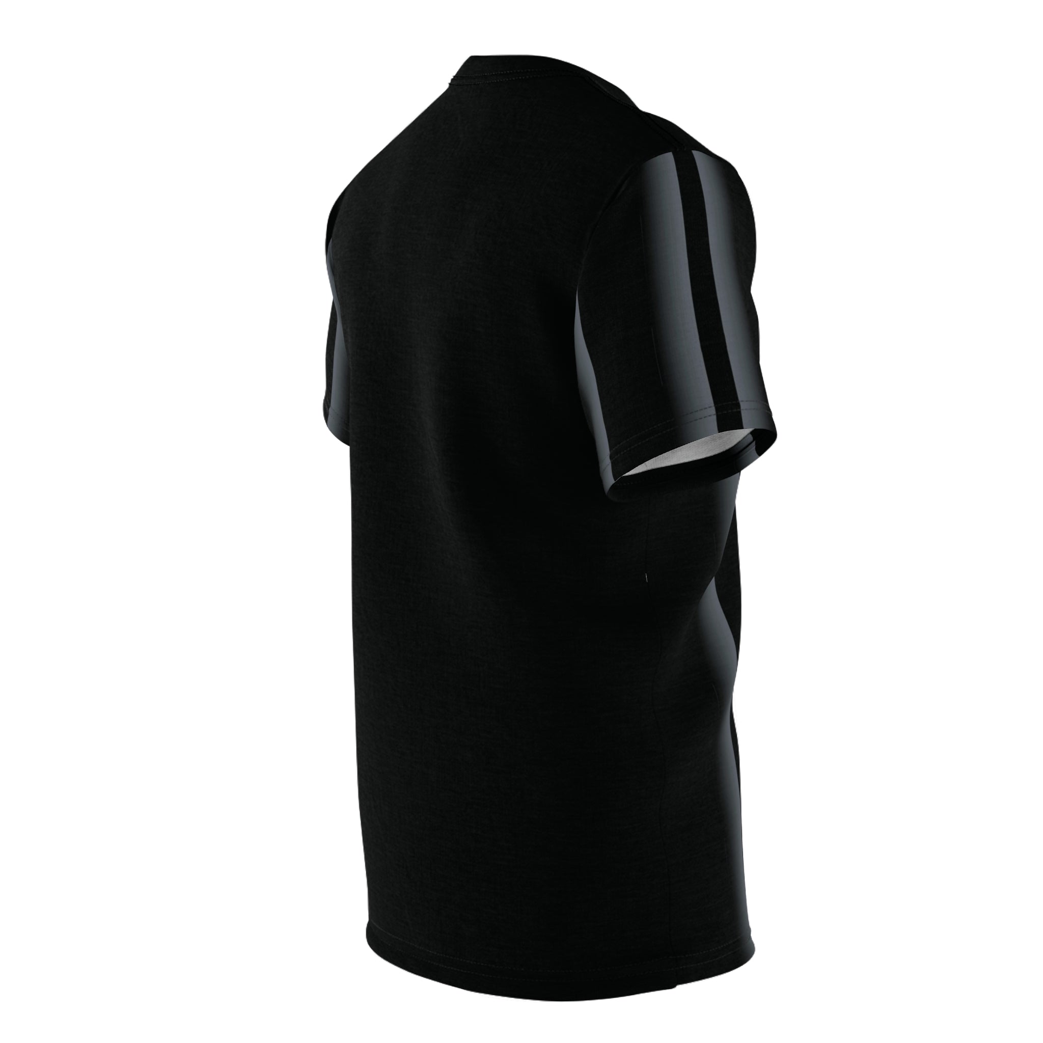 Gray 3D,Unisex Cut & Sew Tee (AOP)