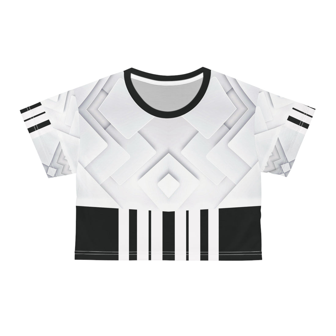 White cube,Stylish Crop Tee, Edgy Fashion Tee, Modern Crop Top, Streetwear Tee, Trendy Summer Shirt, Perfect for Festivals and Hangouts