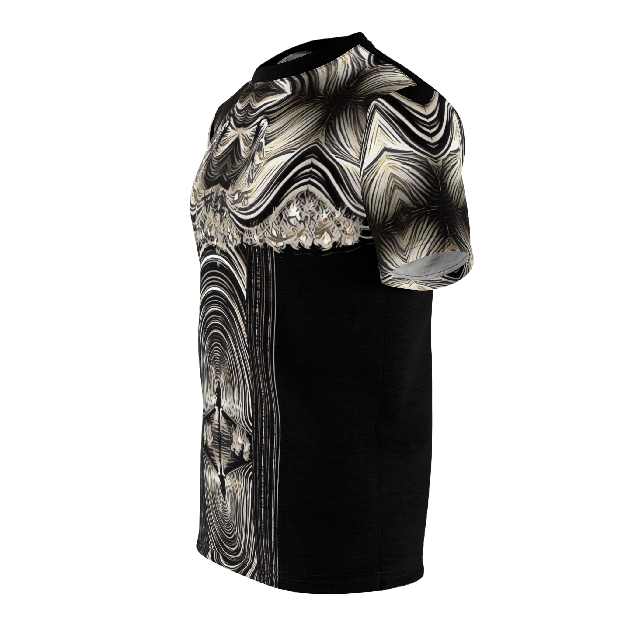 Women with a mask for Men,Unisex Cut & Sew Tee (AOP)