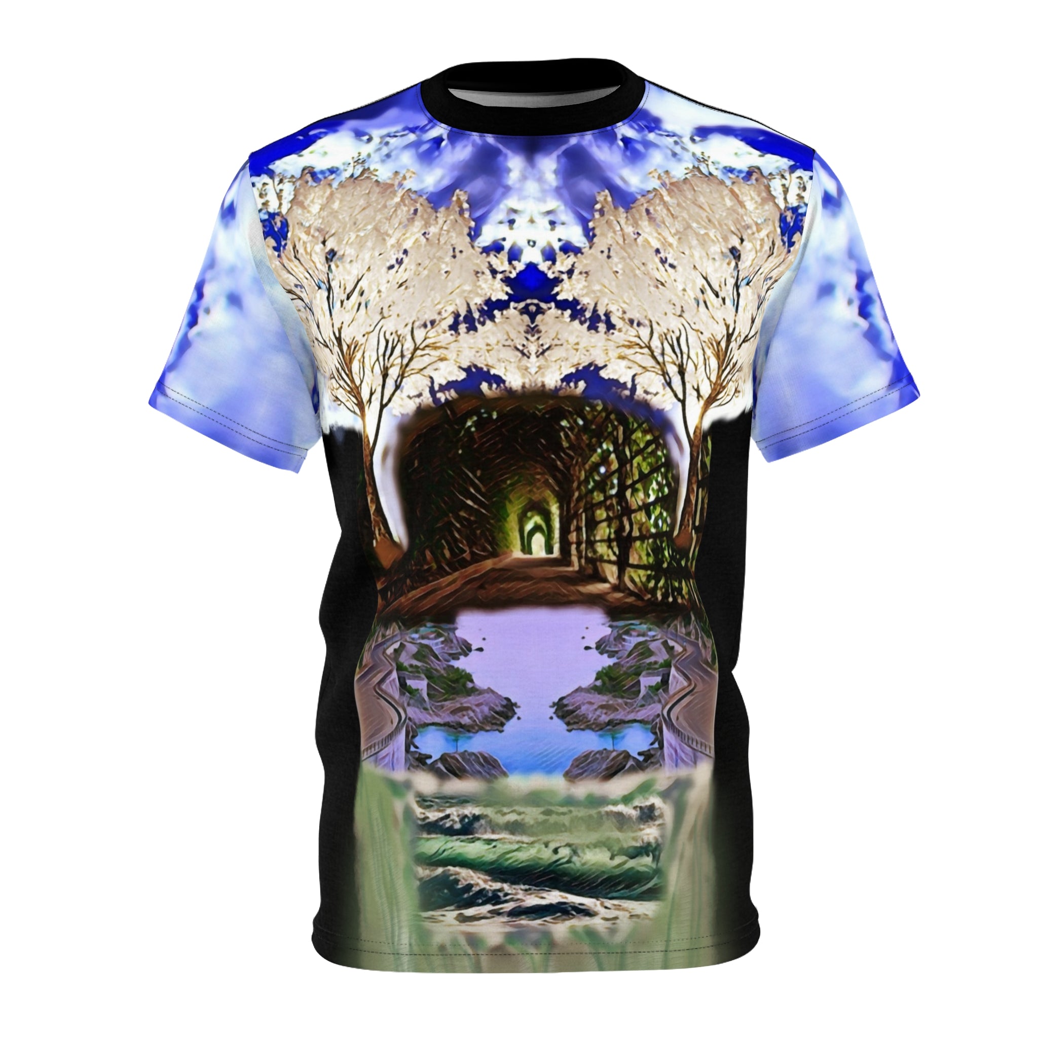 White tree for men,Unisex Cut & Sew Tee (AOP)