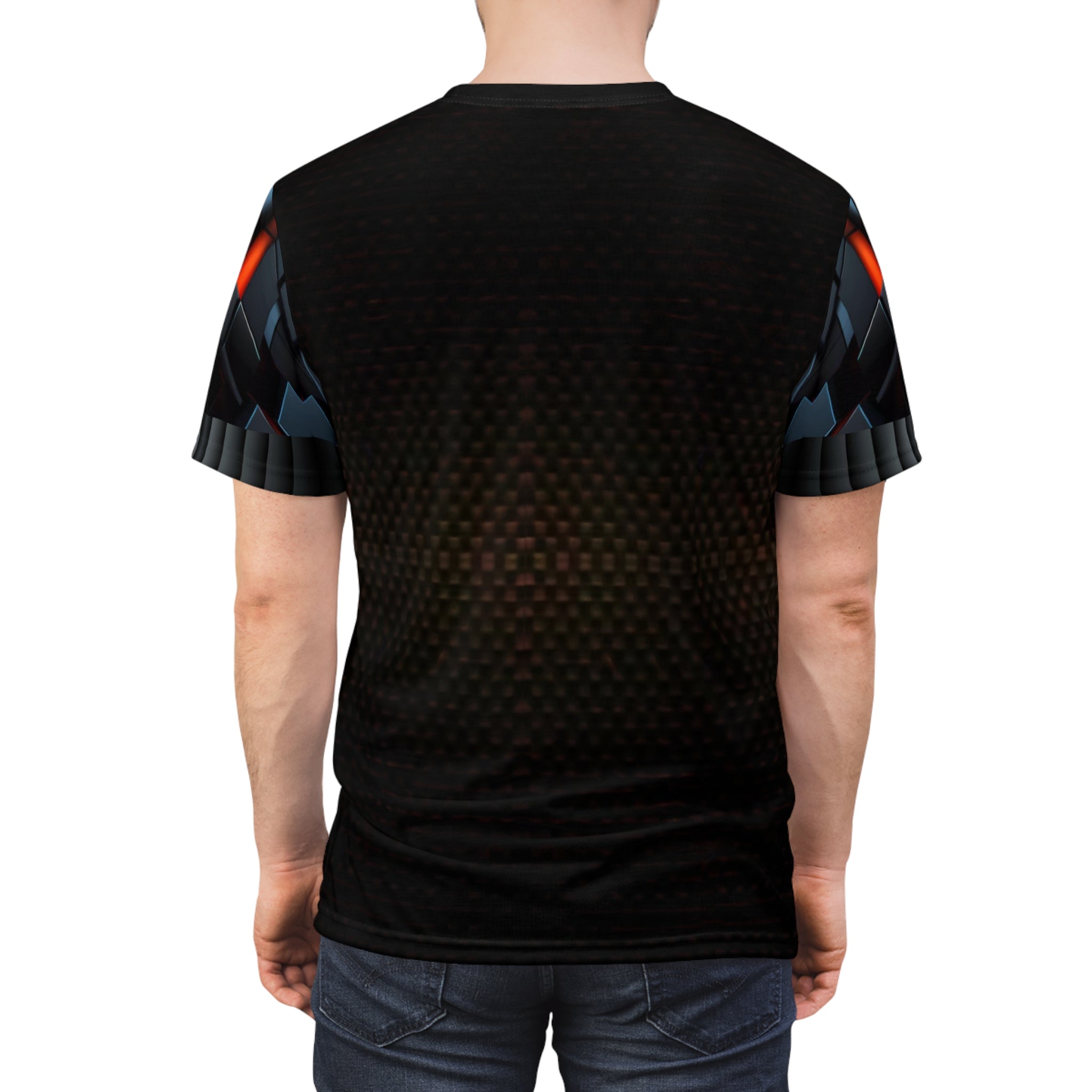 Orange cube for men,Unisex Cut & Sew Tee (AOP)