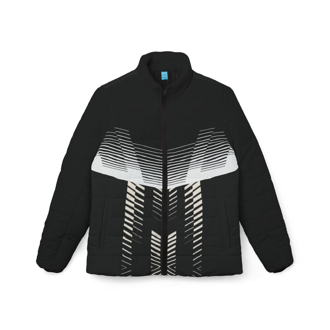 White sound,Women’s Puffer Jacket (AOP)