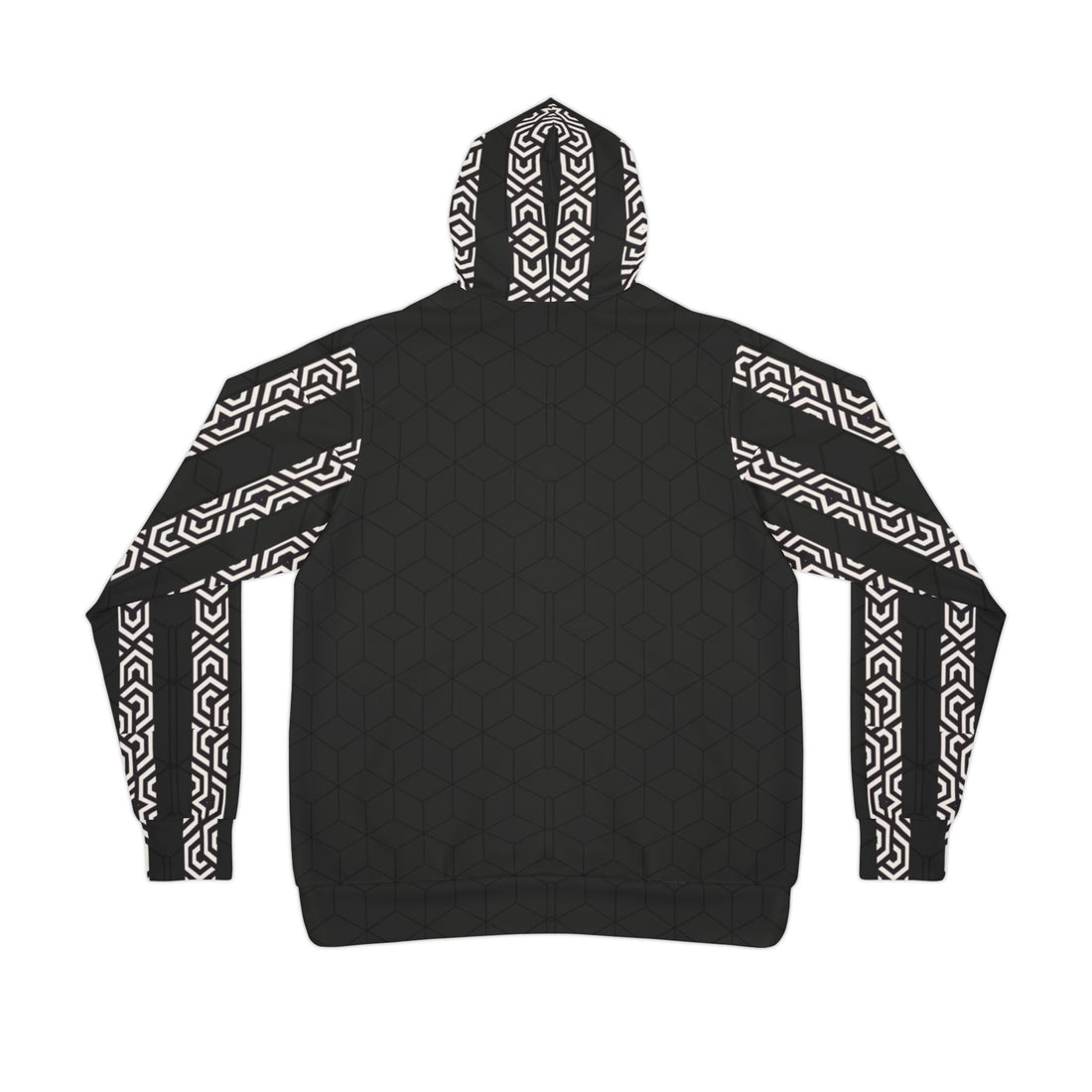 Athletic Hoodie - White Cube Design