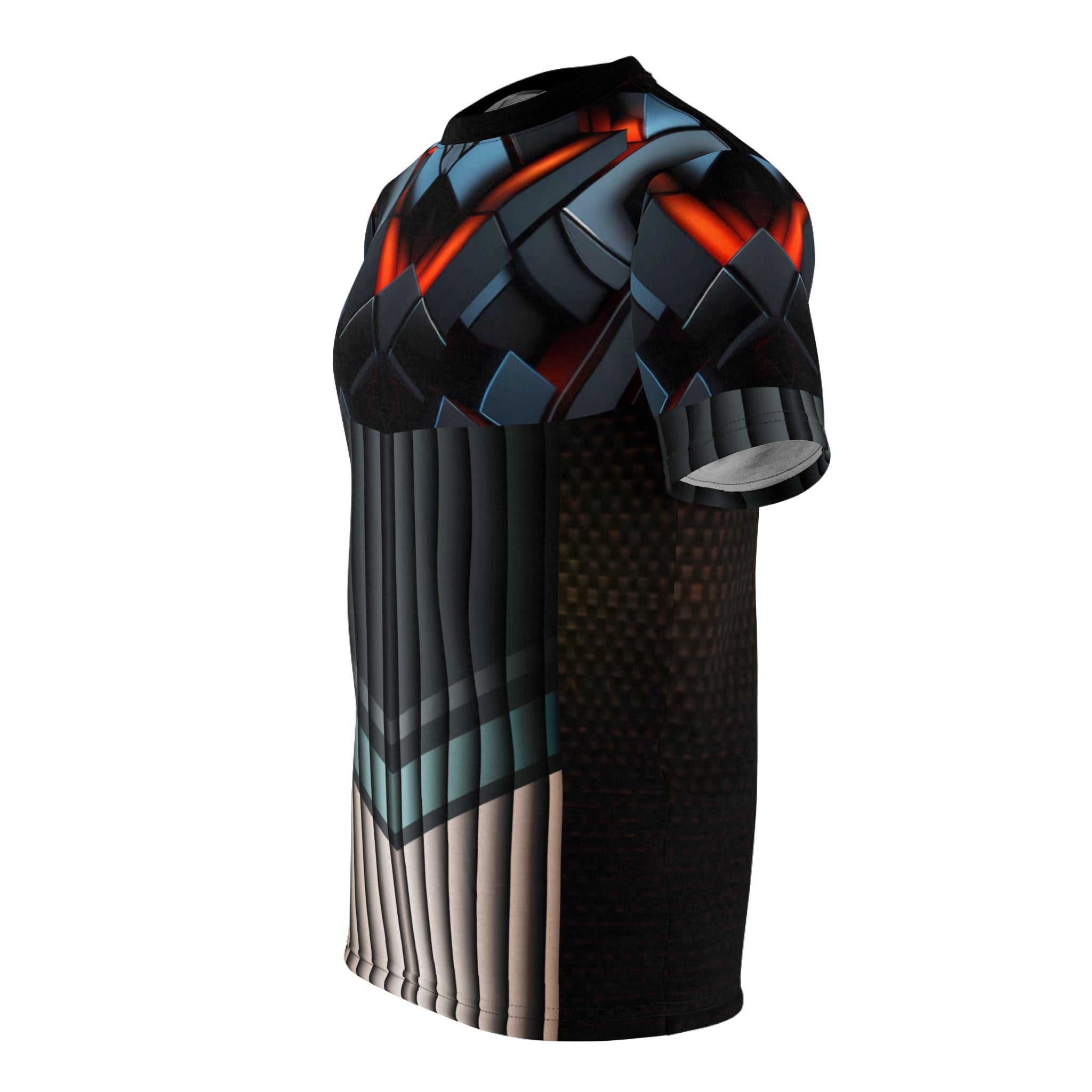 Orange cube for men,Unisex Cut & Sew Tee (AOP)