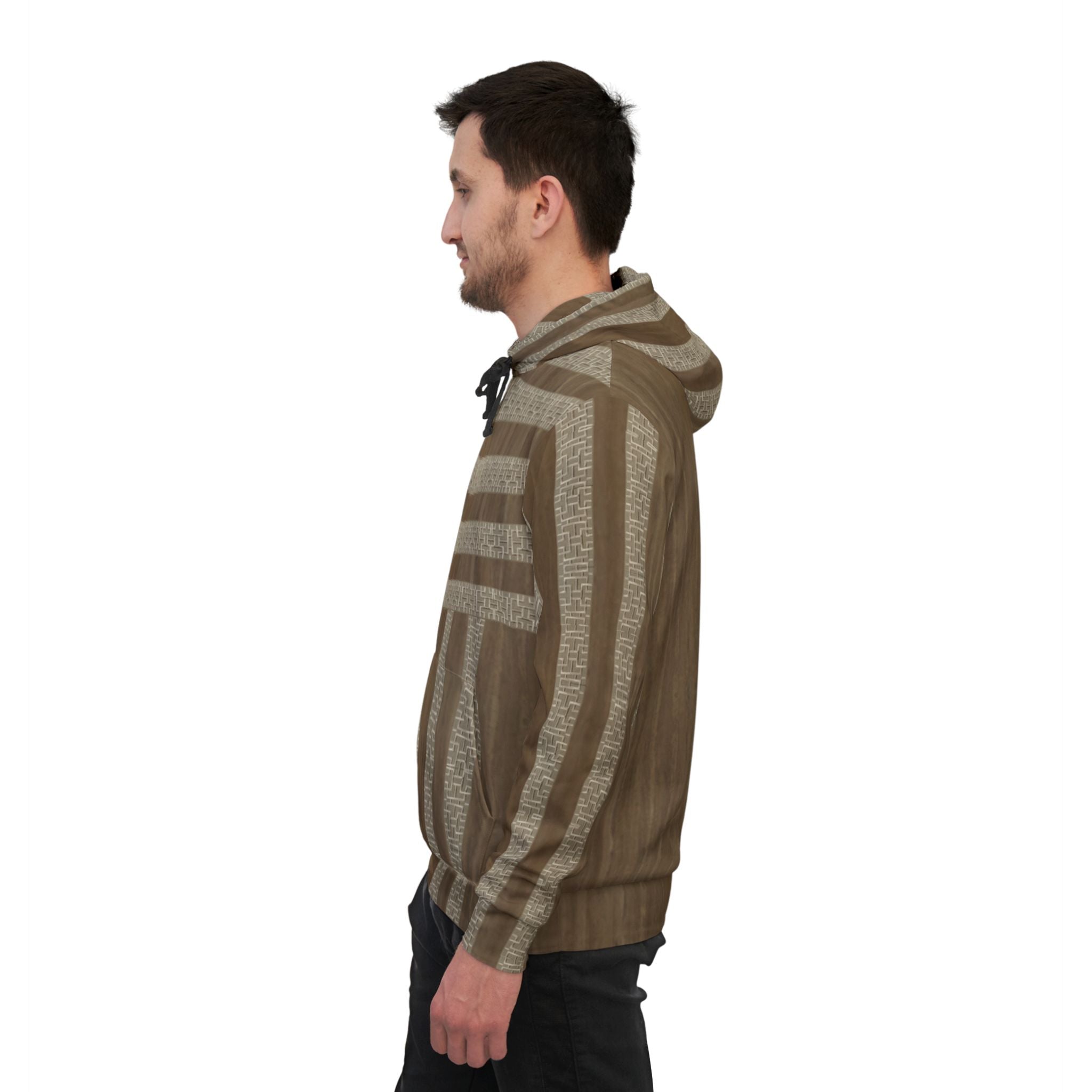 Cream Cube Athletic Hoodie