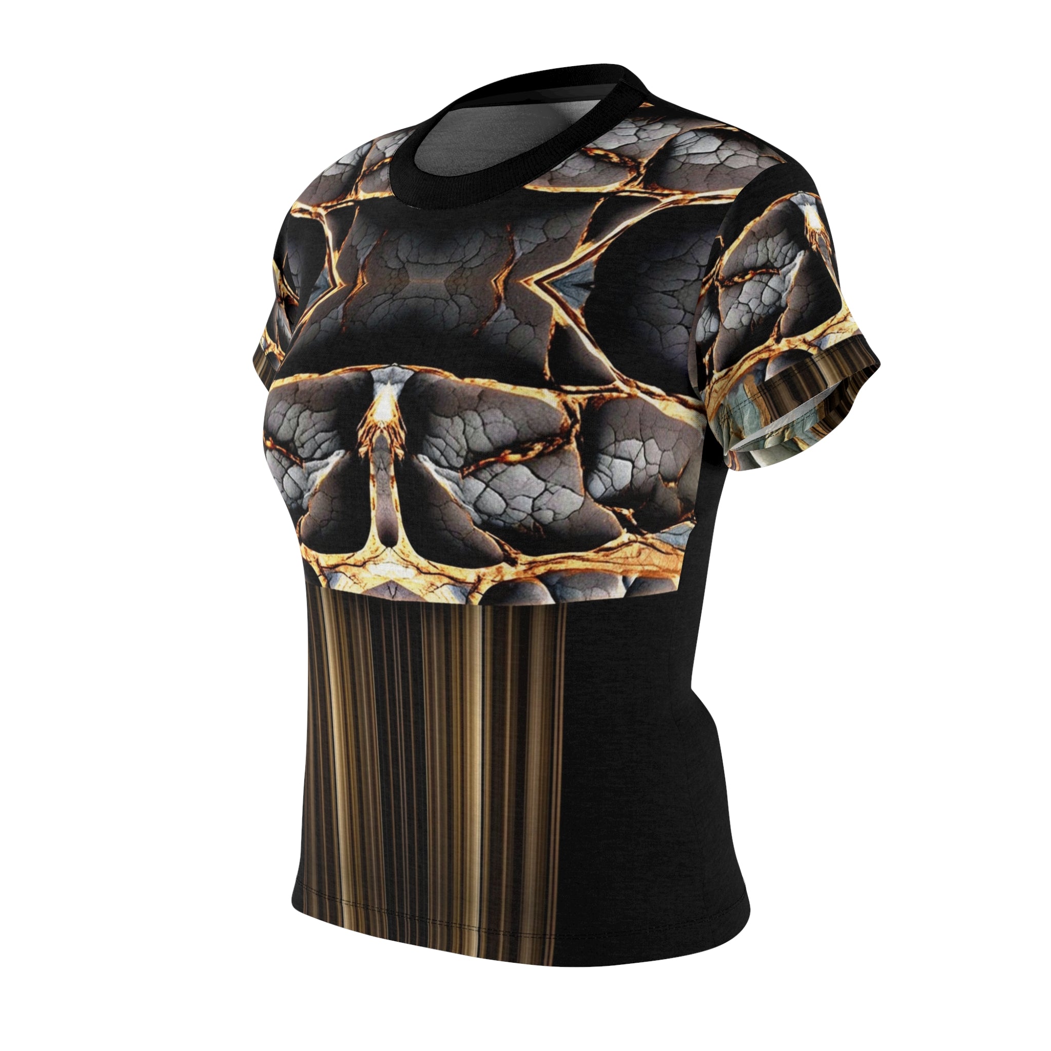Broken stone,Chic Abstract Women&