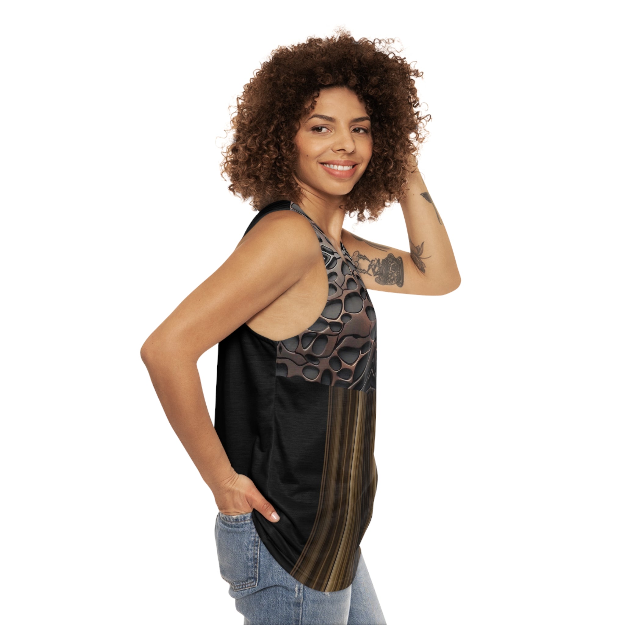 French polish,Stylish Unisex Tank Top with Unique Texture Design - Perfect for Summer, Beach Days, Casual Wear, Festivals, Workouts
