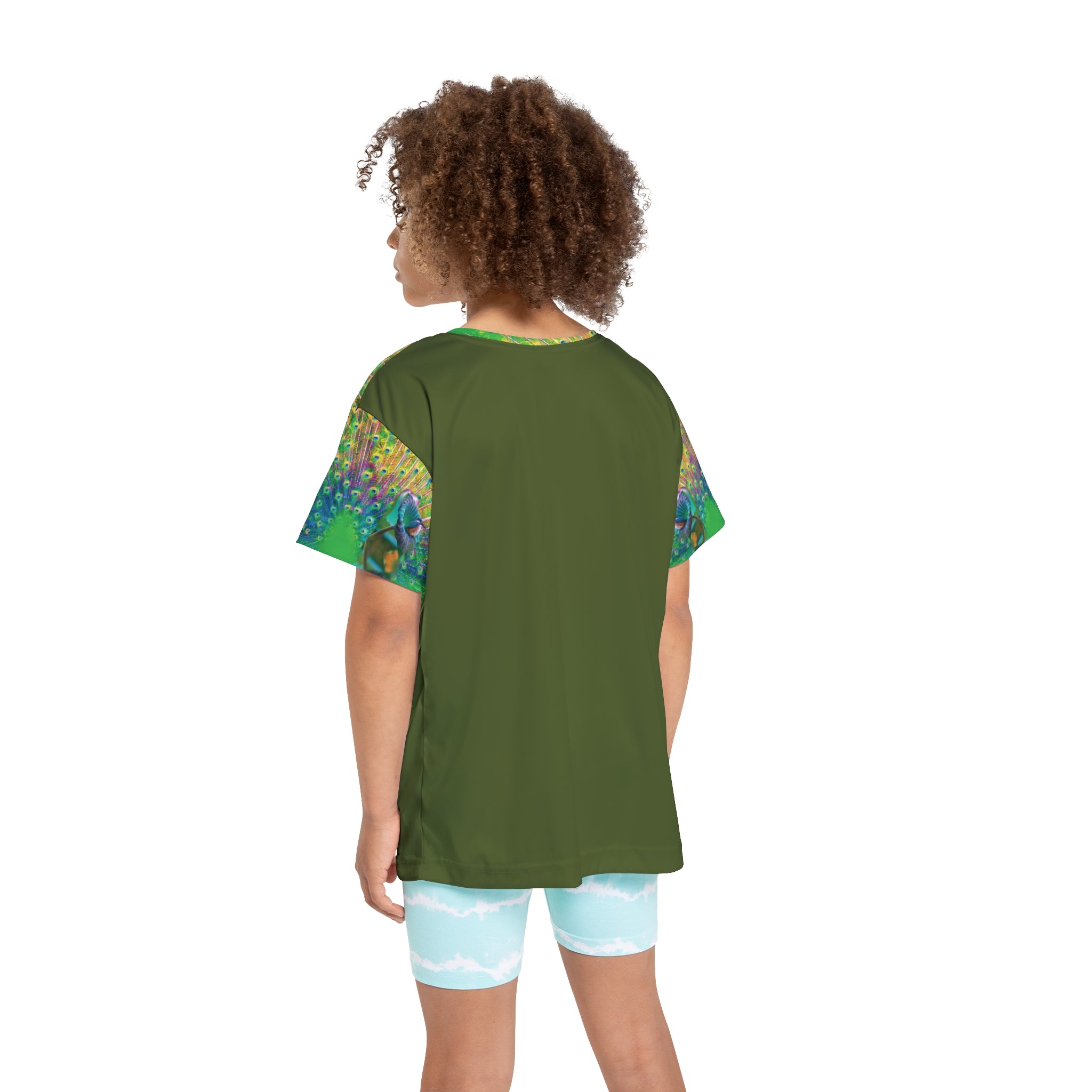 Peacock for grils,Kids Sports Jersey (AOP)