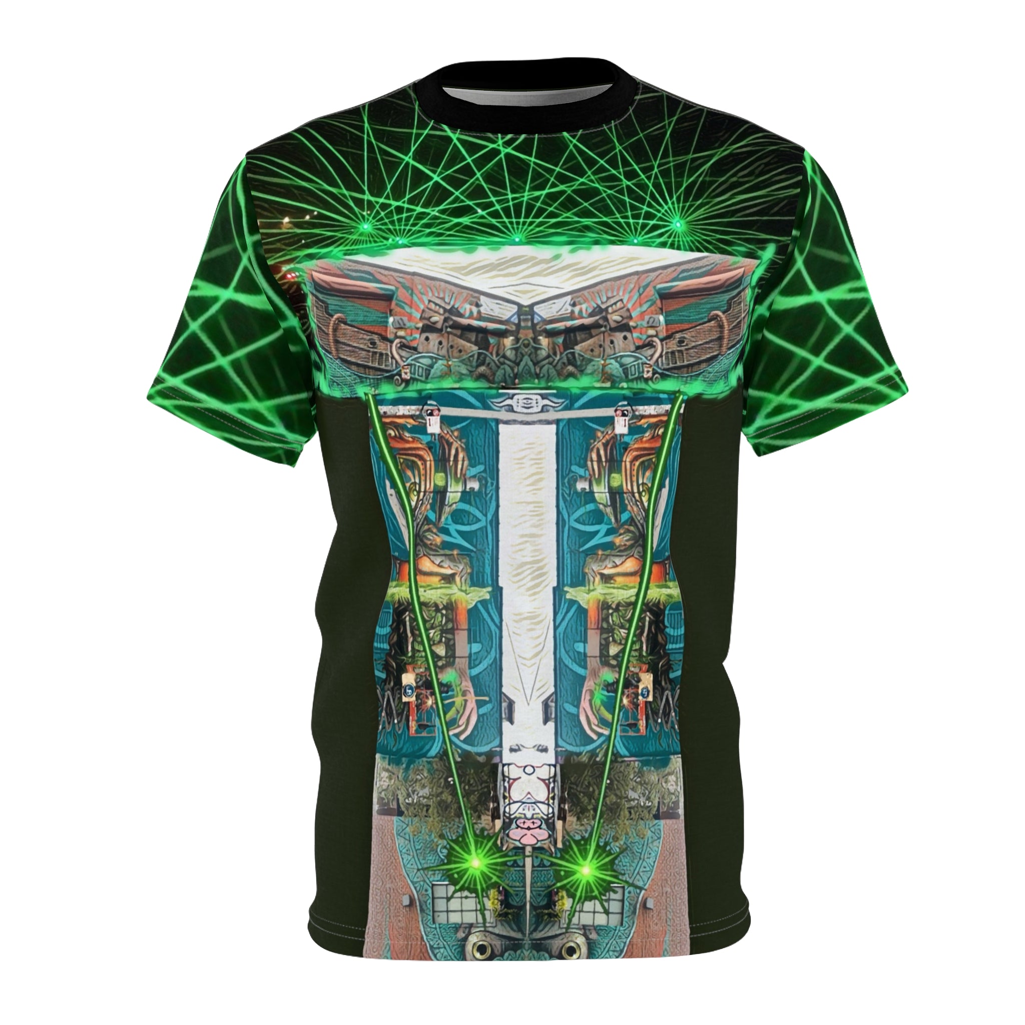 Iguana for men,Unisex Cut & Sew Tee (AOP)