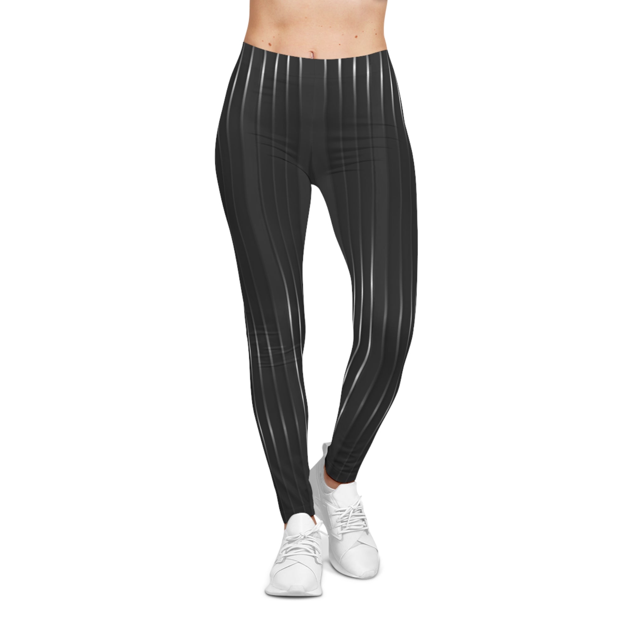 Women’s Stylish Striped Leggings - Fashionable Activewear for Comfort and Casual Wear