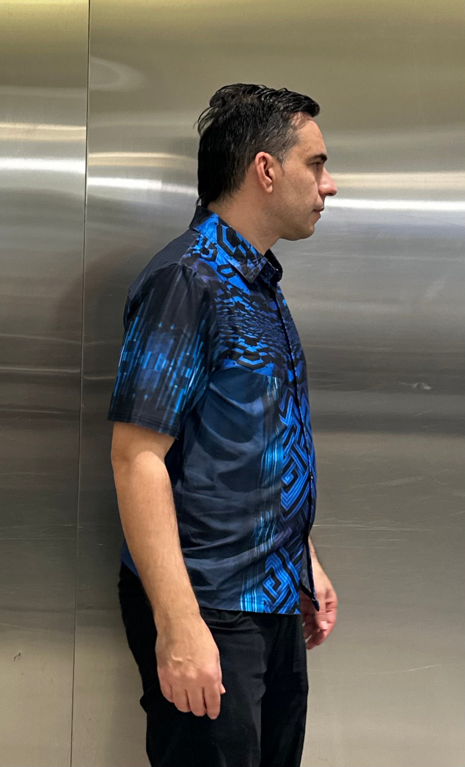 Blue Cube,Casual shirt,Short sleeve for Men