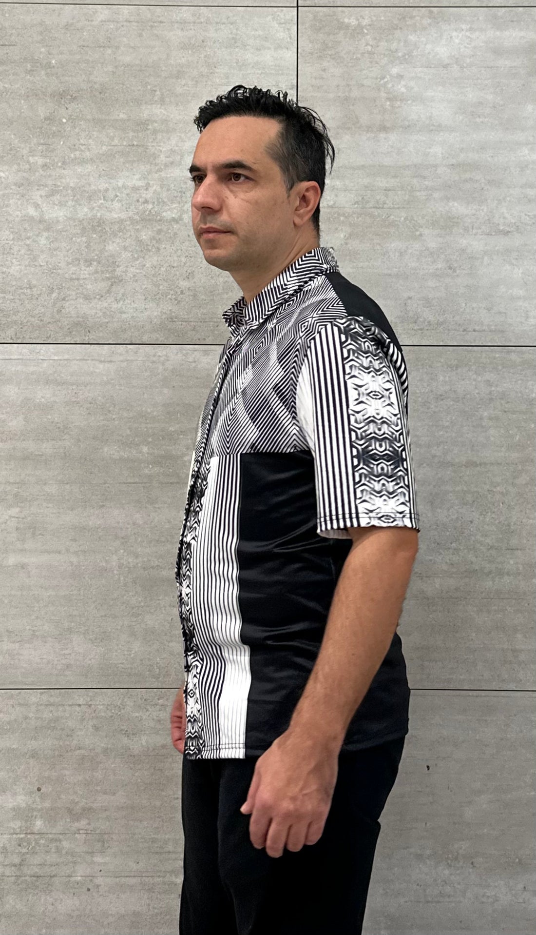 Silver cube,Casual shirt,Short sleeve for men