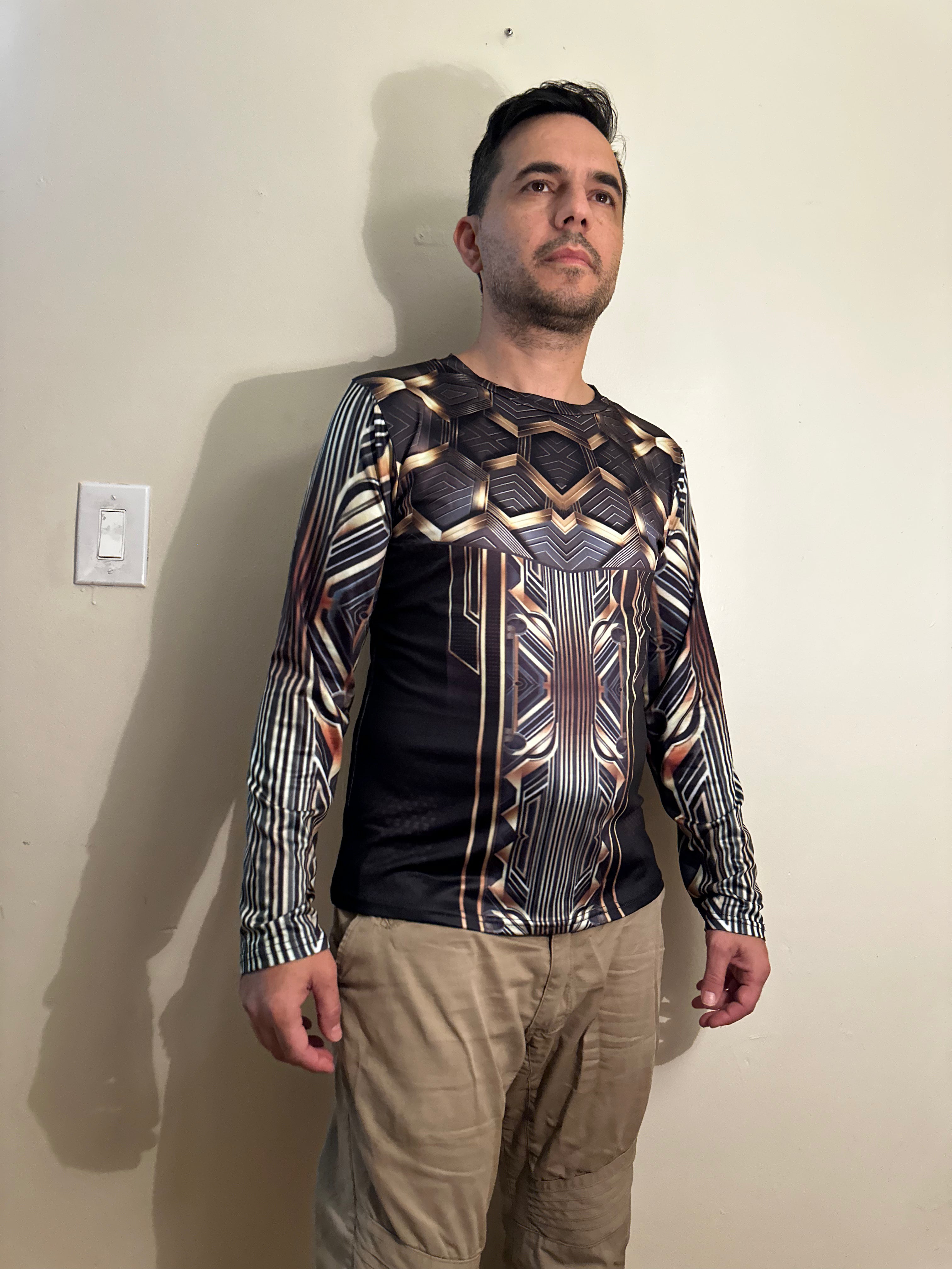 Gold Line,O-neck,Long sleeve for Men
