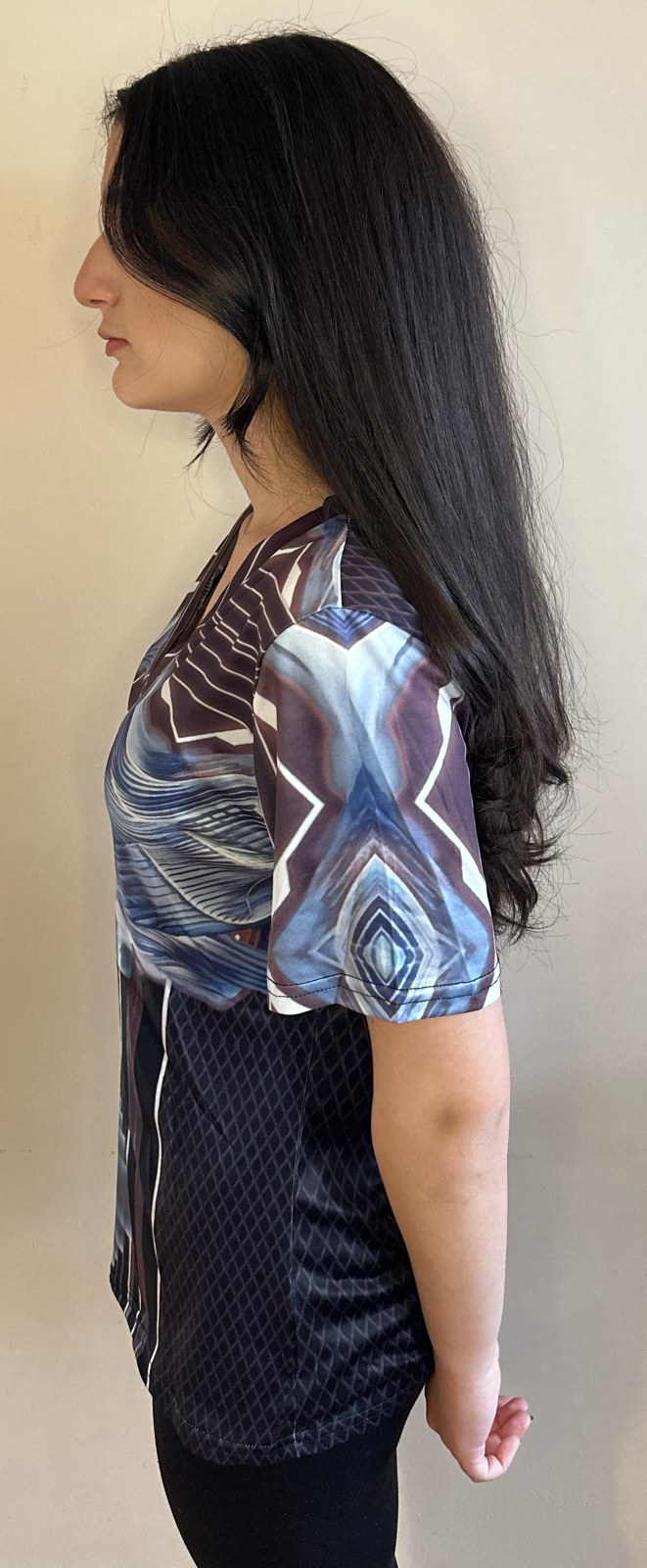 Ice Door,Style:V-neck,Short sleeve for Women