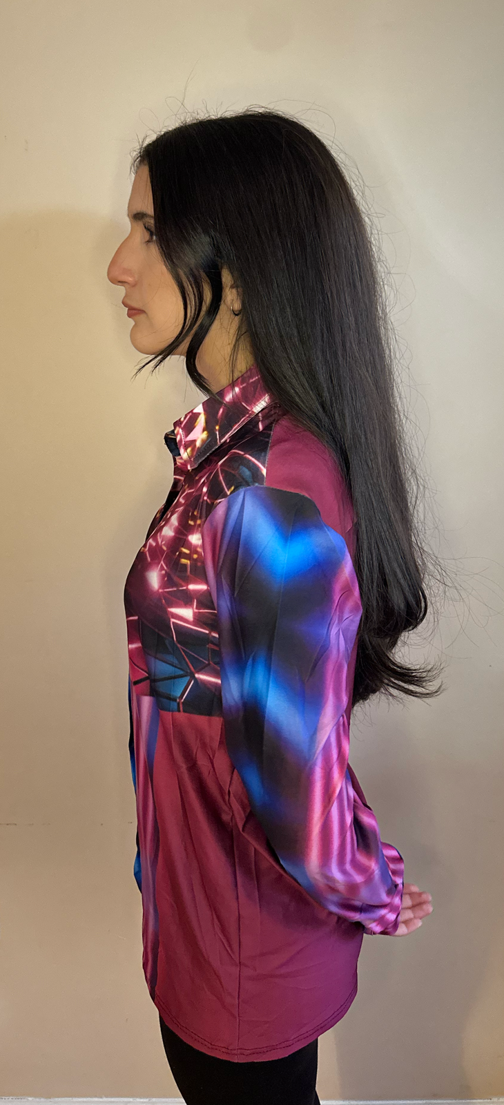 Pink Cube,Casual shirt,Long sleeve for Women
