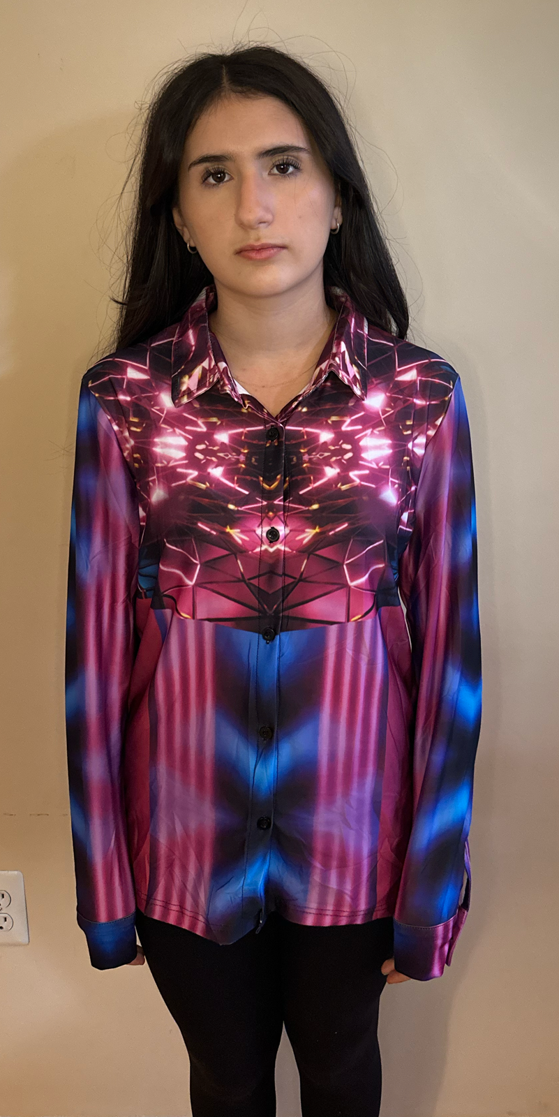 Pink Cube,Casual shirt,Long sleeve for Women