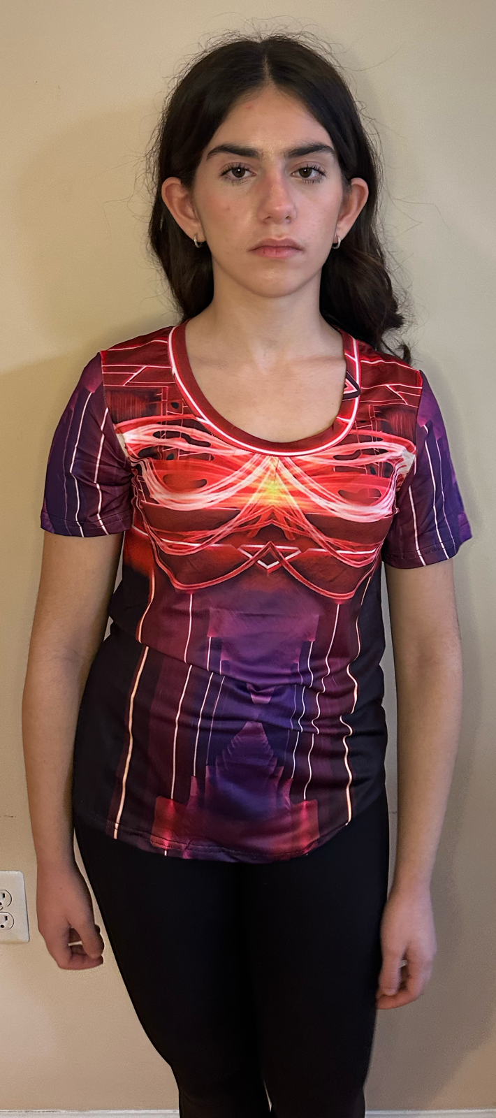 Red Power,Style:O-neck,Short sleeve for Women