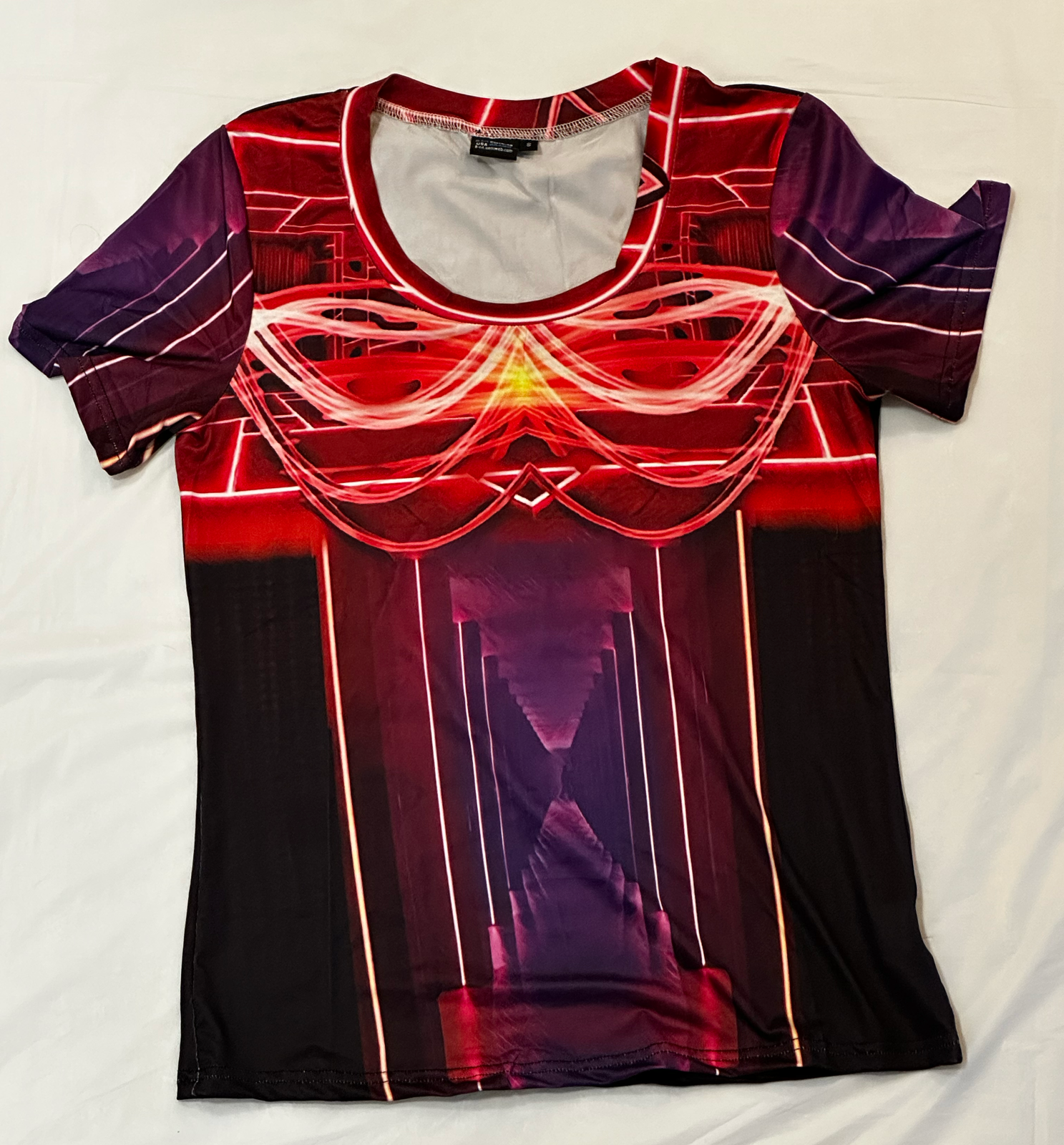 Red Power,Style:O-neck,Short sleeve for Women
