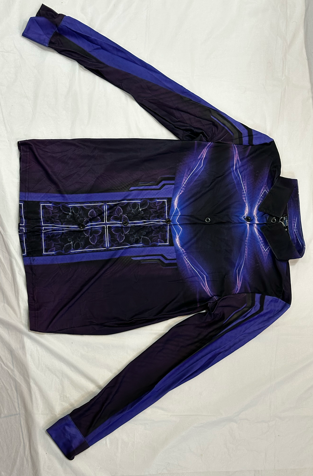 Purple leaf,Casual shirt,Long sleeve for Women