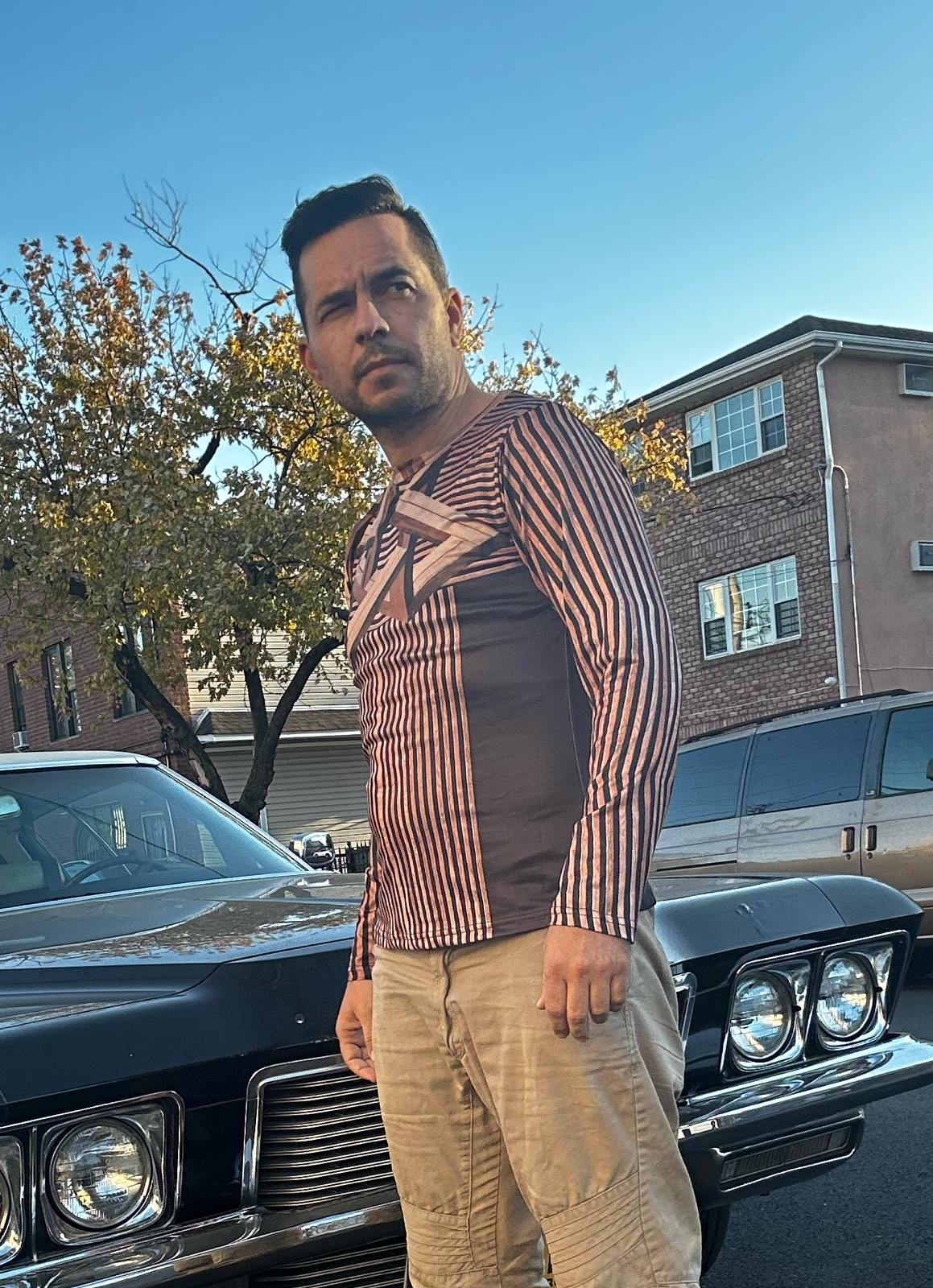 Wood,O-neck,Long sleeve for men