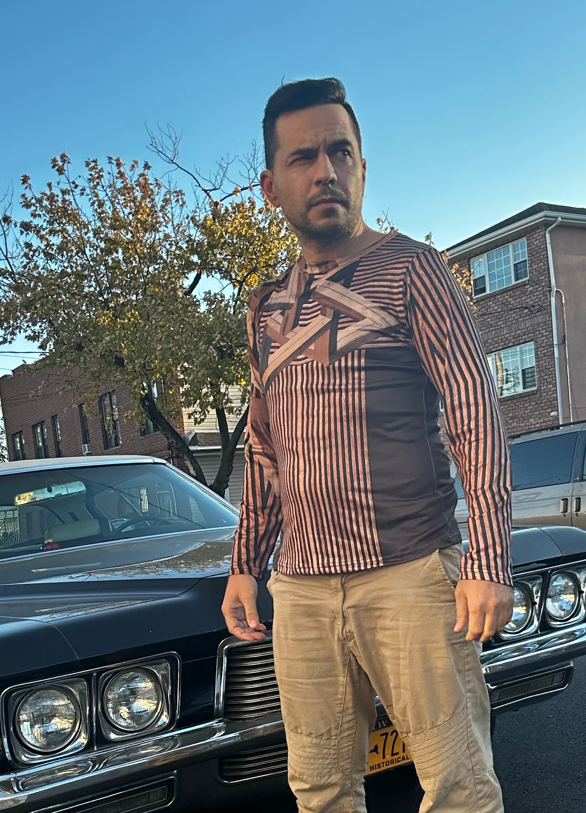 Wood,O-neck,Long sleeve for men