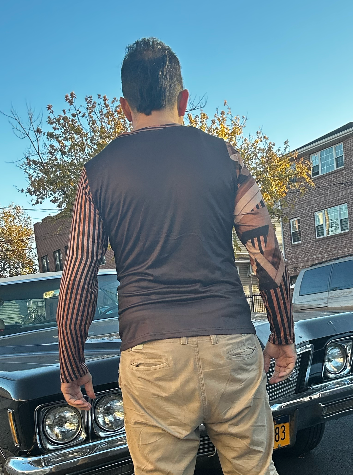 Wood,O-neck,Long sleeve for men