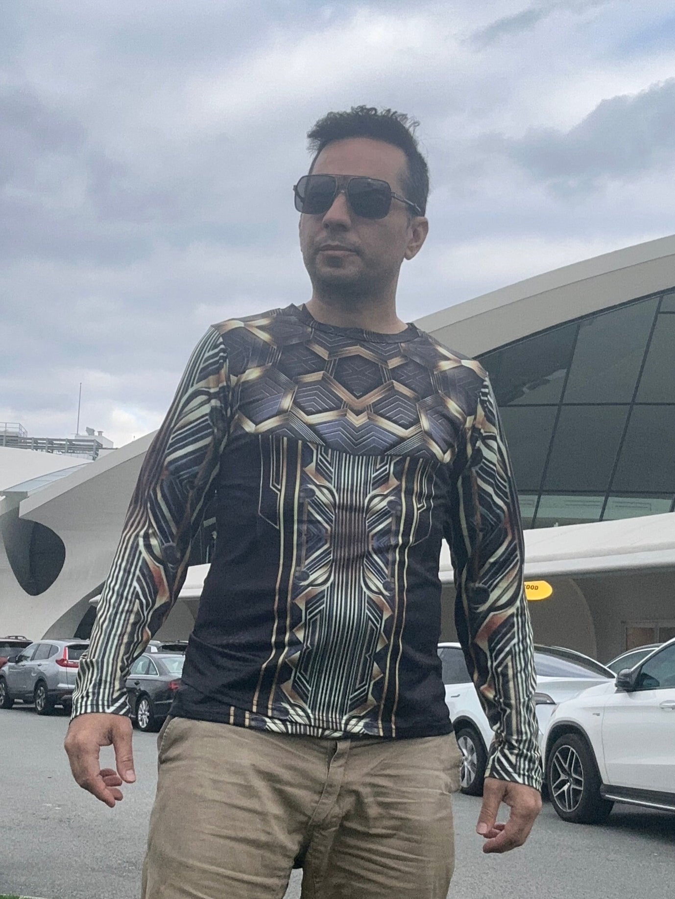 Gold Line,O-neck,Long sleeve for Men