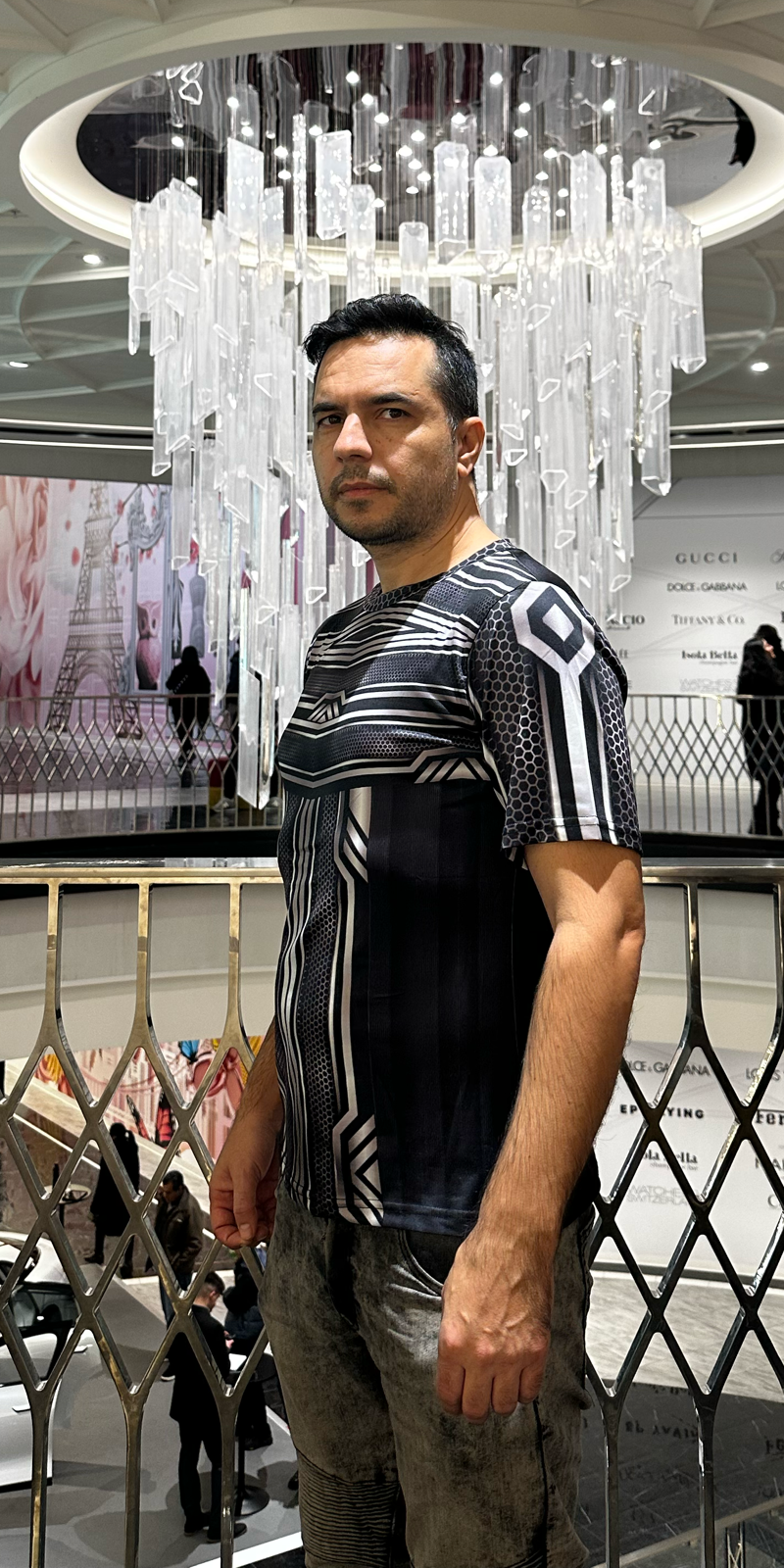 Silver line,O-neck,Short sleeve for men