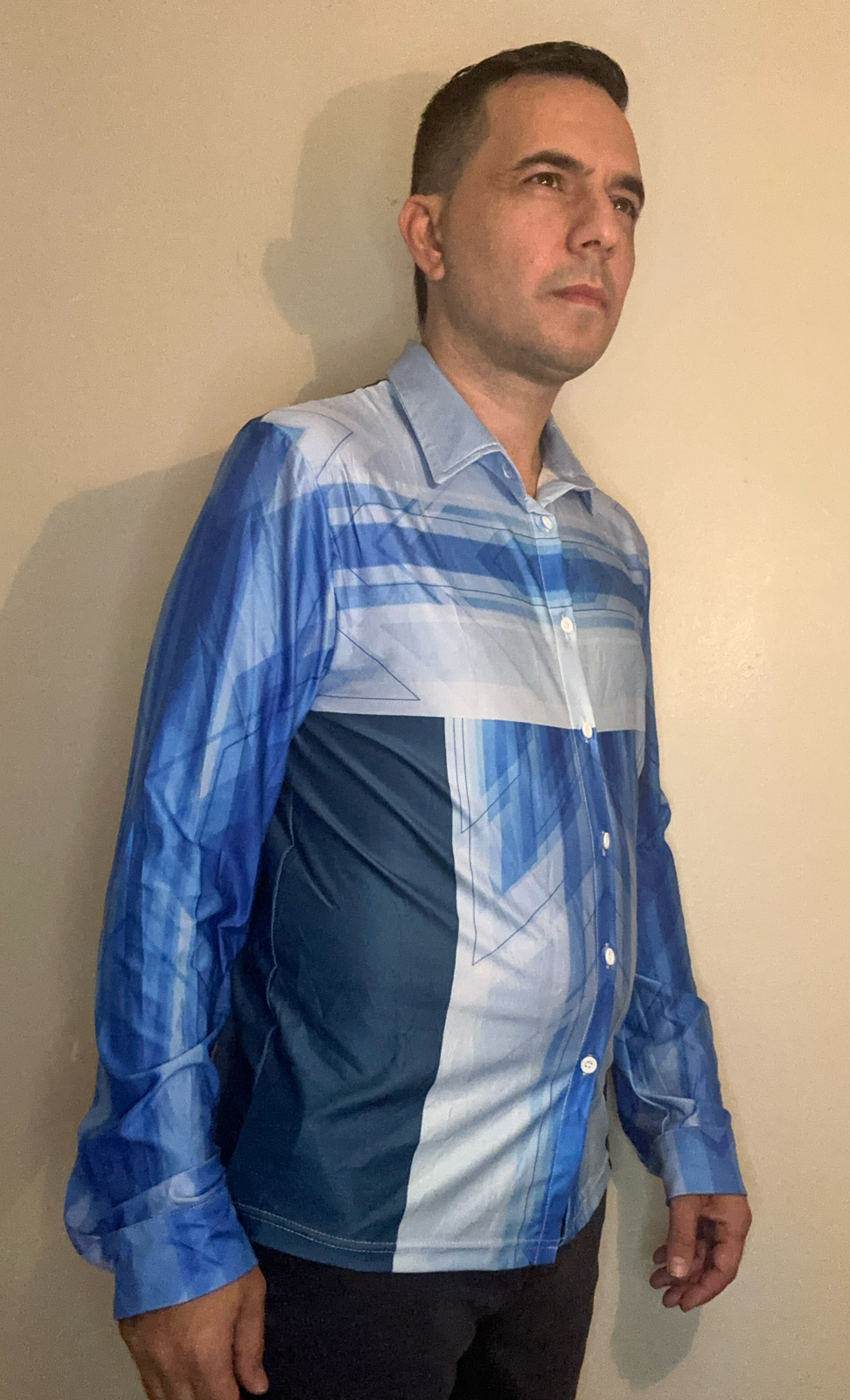 Blue line,Casual shirt,Long sleeve for Men