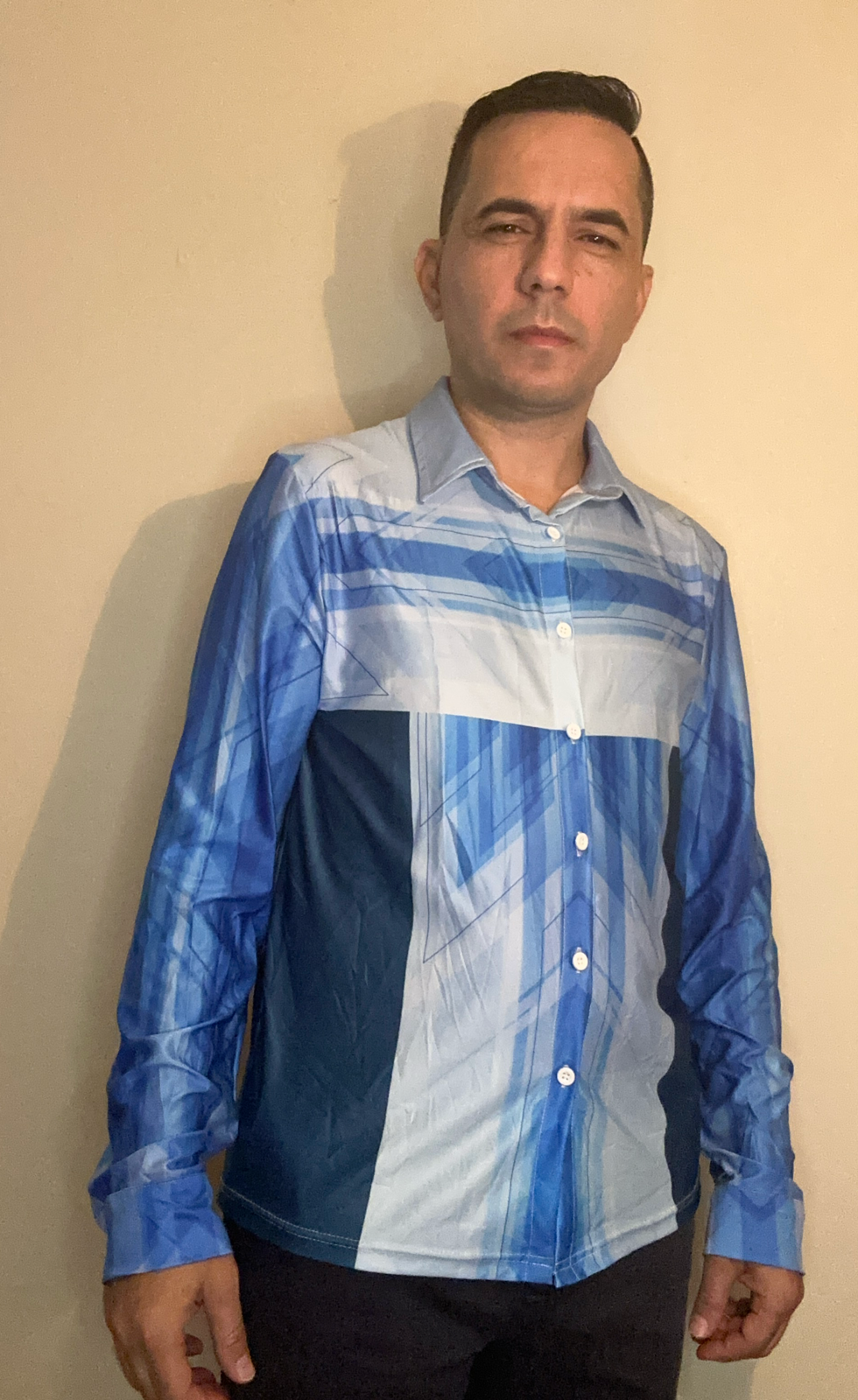 Blue line,Casual shirt,Long sleeve for Men