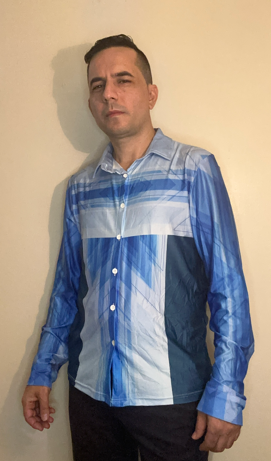 Blue line,Casual shirt,Long sleeve for Men