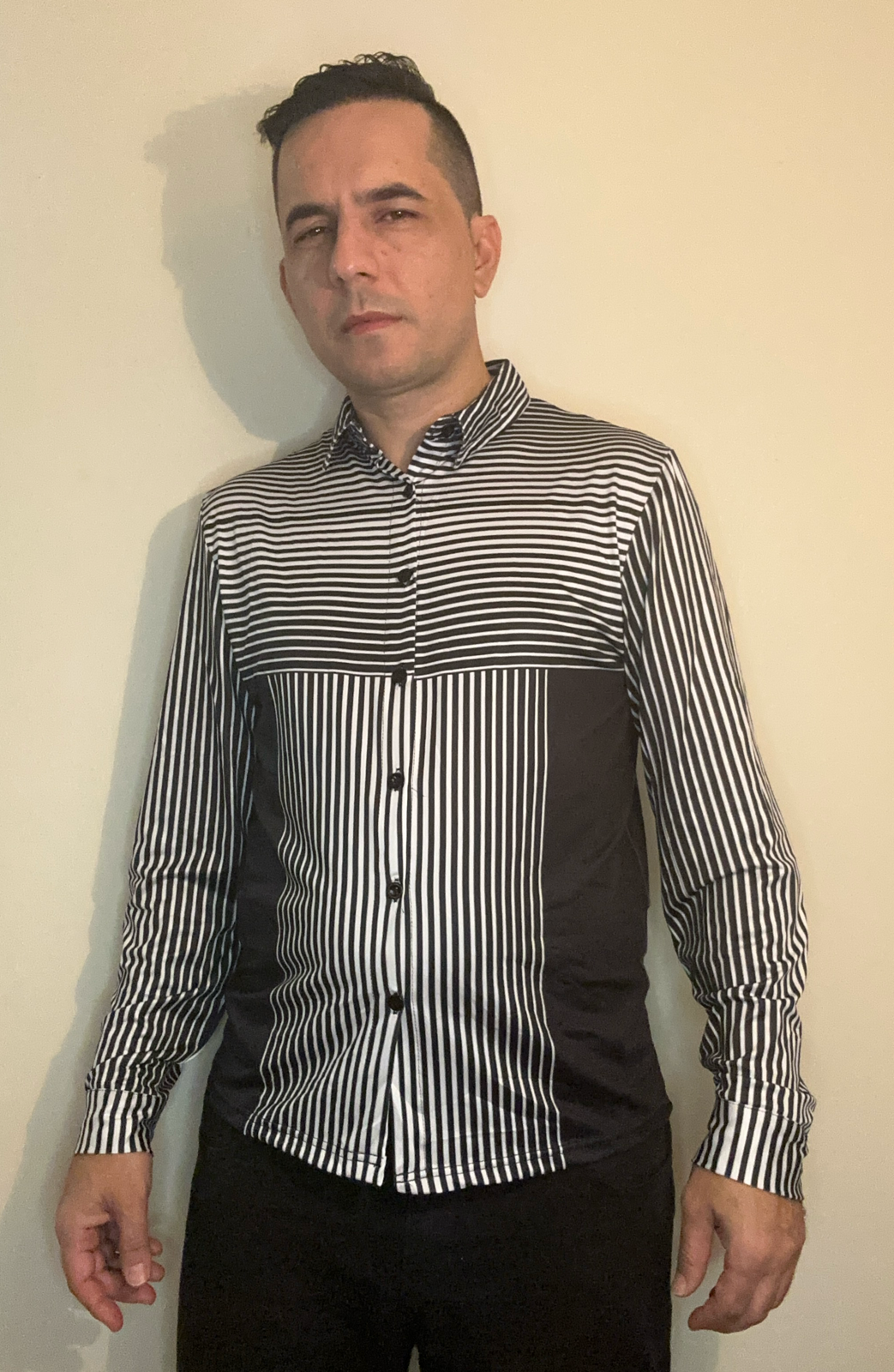 Line 3D,Casual shirt,Long sleeve for men