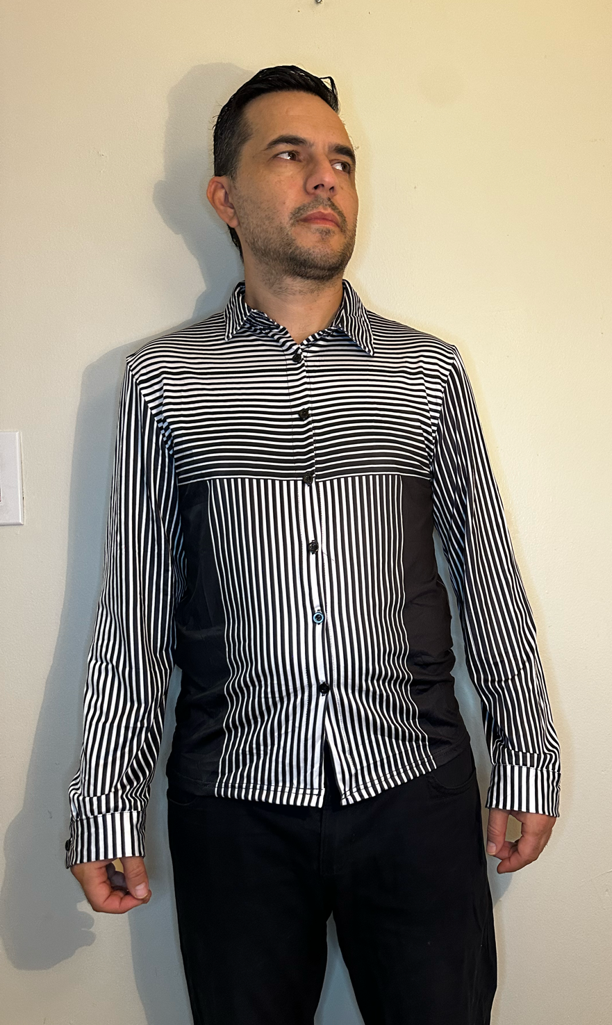 Line 3D,Casual shirt,Long sleeve for men