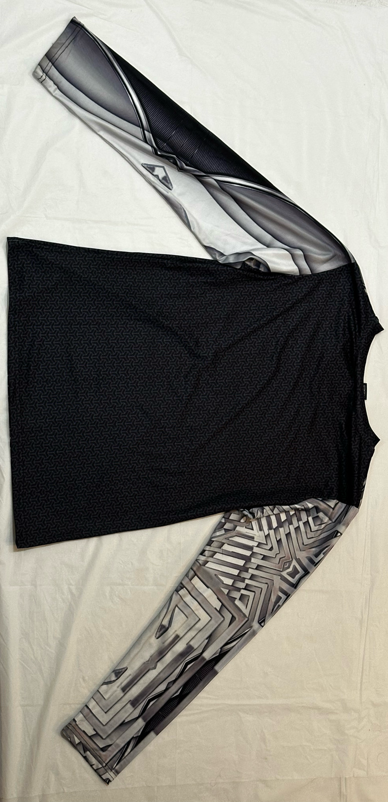 Silver triangle,Style:V-neck,Long sleeve for men