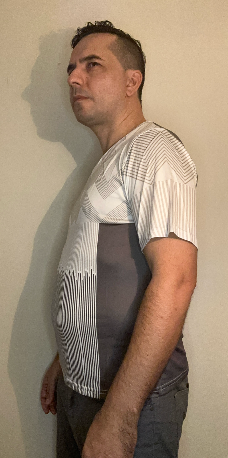 Gray Cube,Style:V-neck,Short sleeve for men
